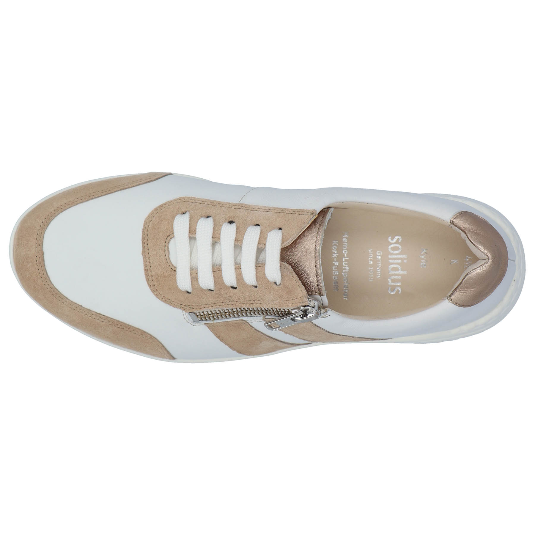 mehrfarbige halbschuh draufsicht