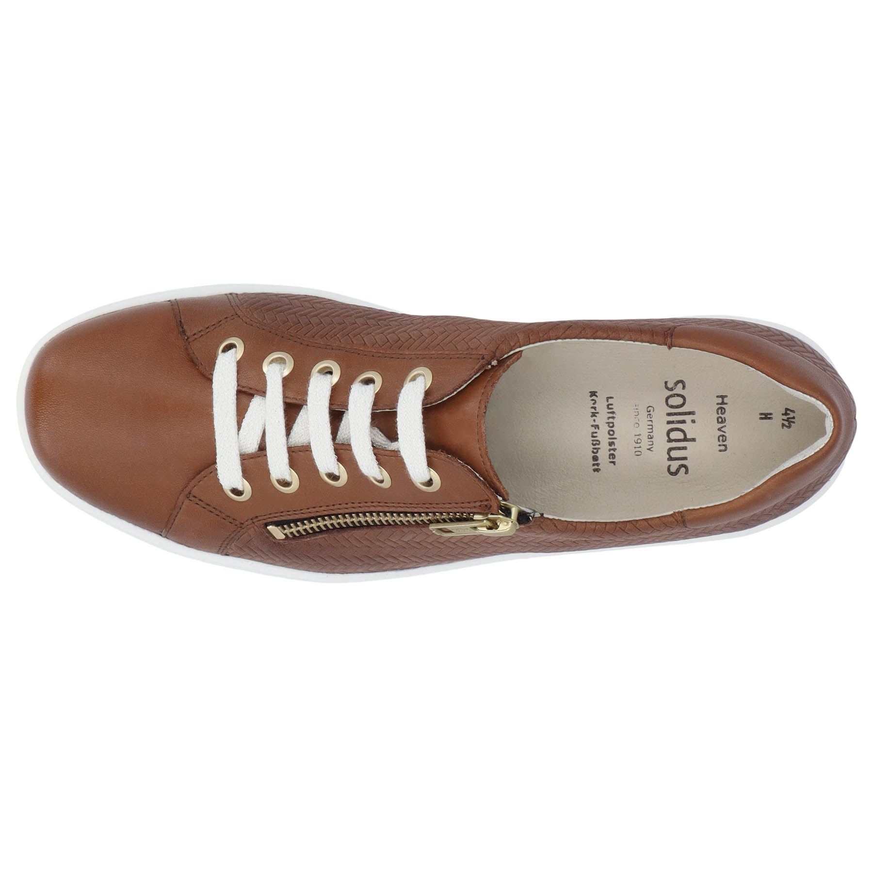 braune halbschuh draufsicht