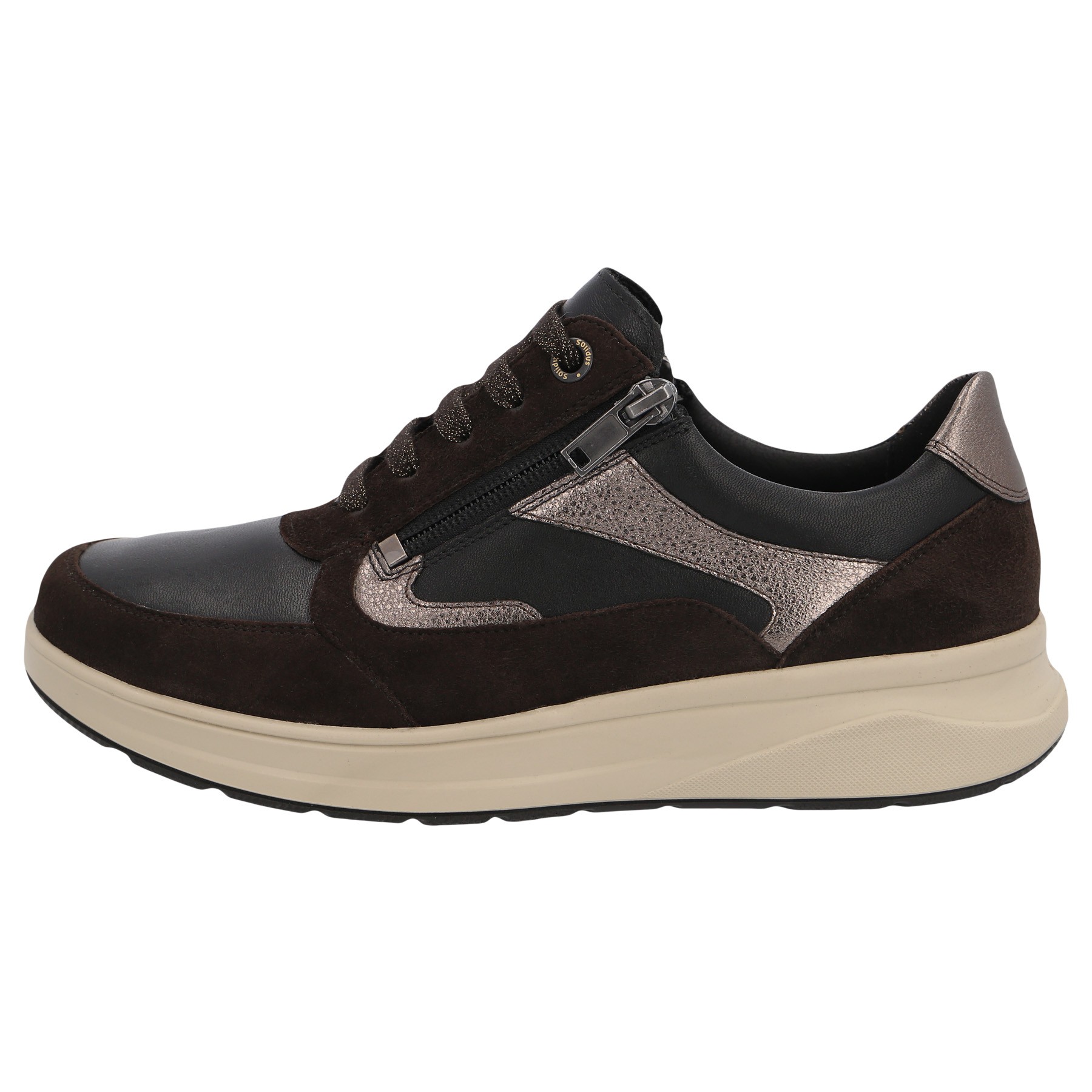 braune halbschuh seitenansicht links