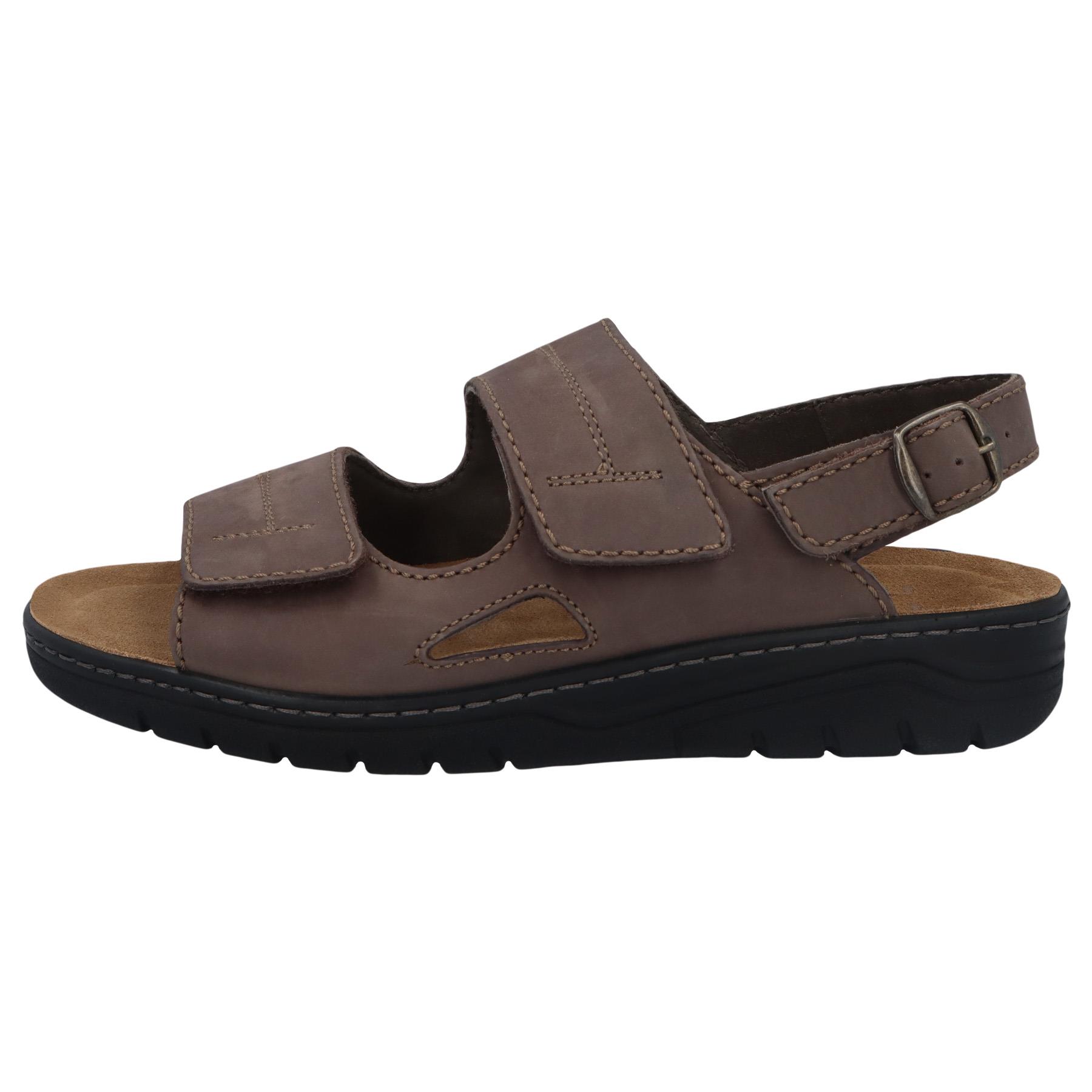 braune sandale seitenansicht links