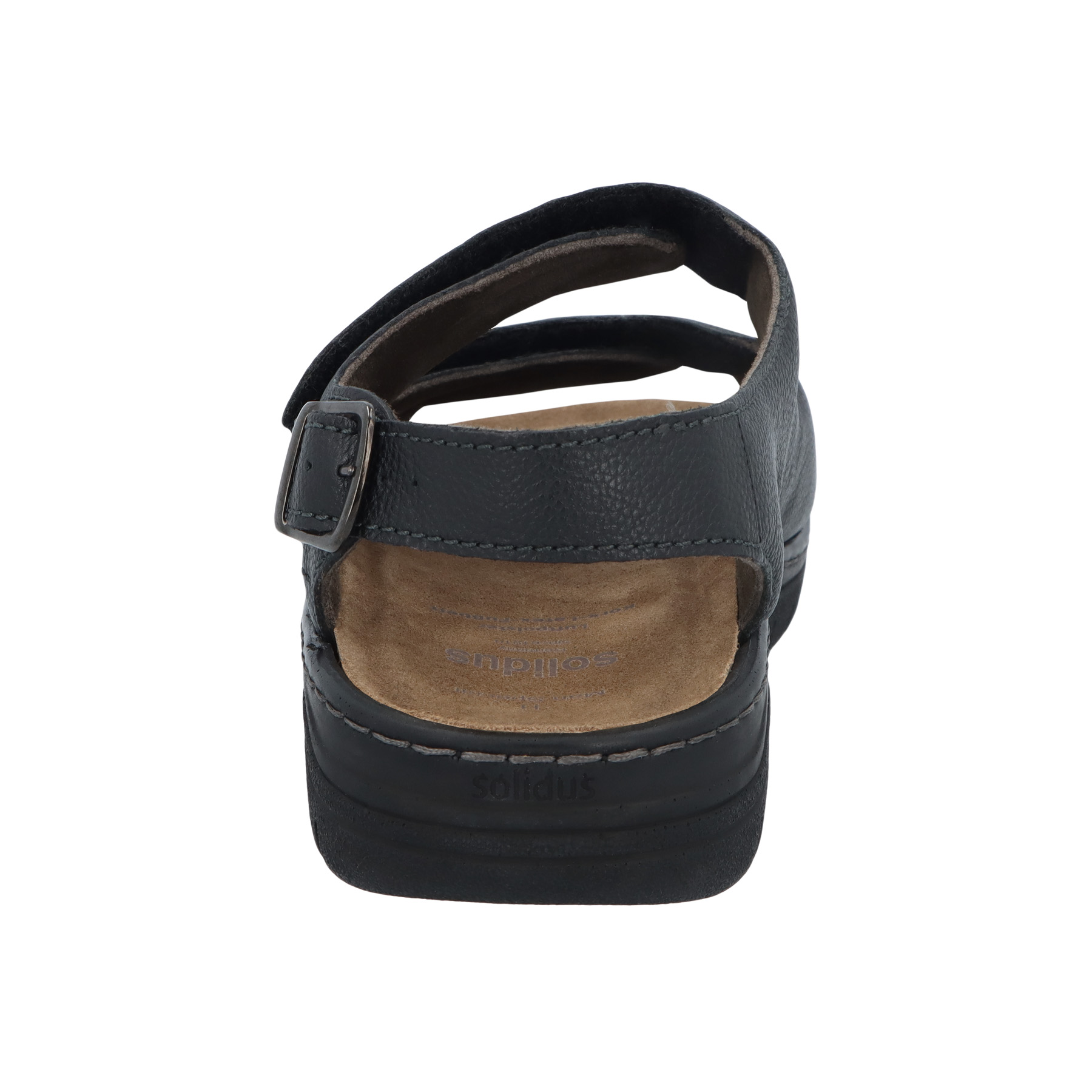 schwarze sandale hinteransicht