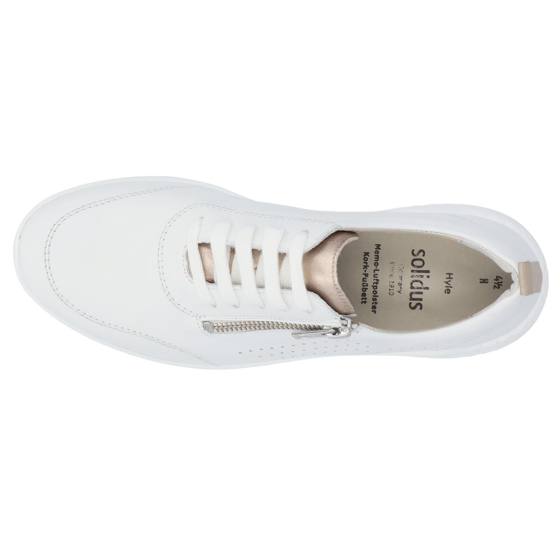 weiße halbschuh draufsicht