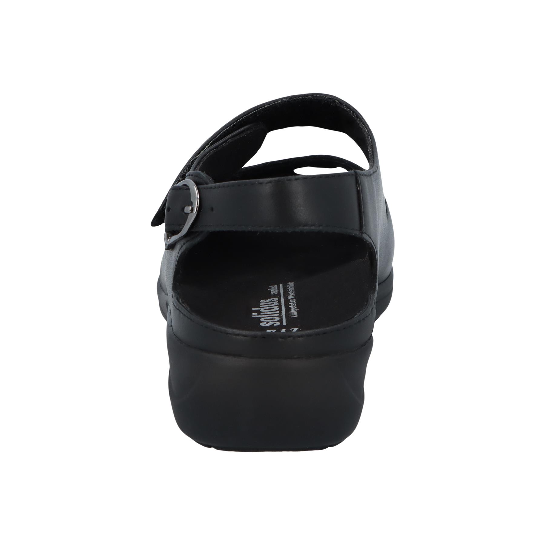 schwarze sandale hinteransicht