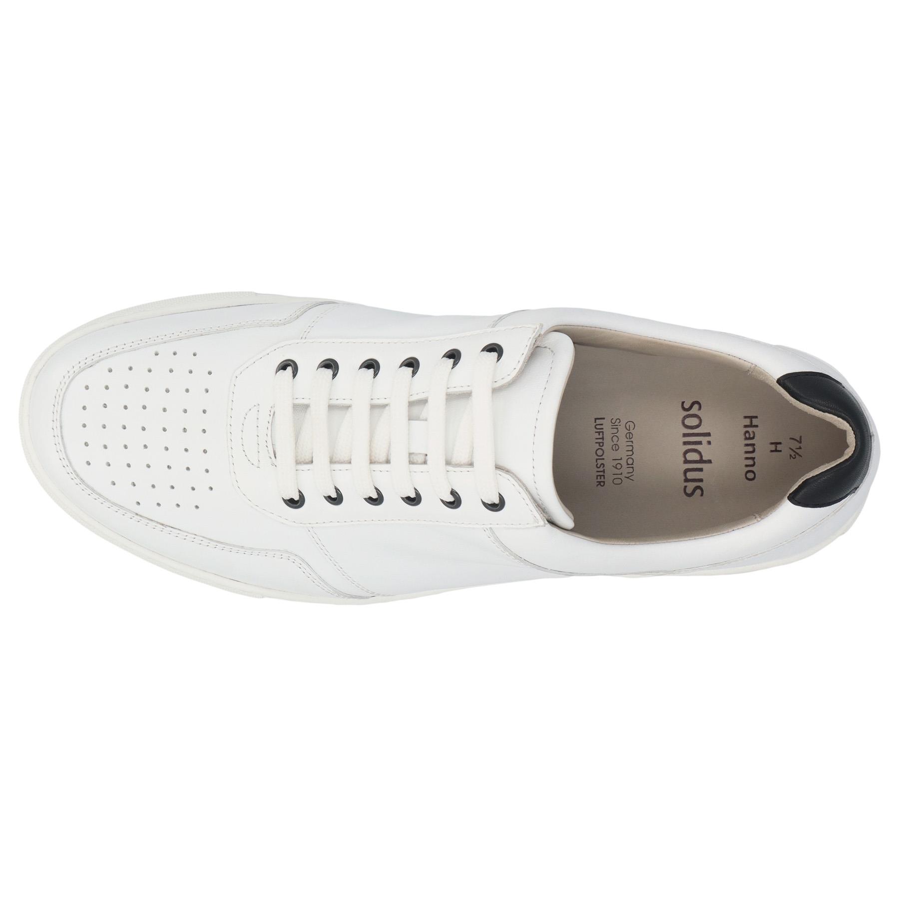 weiße halbschuh draufsicht