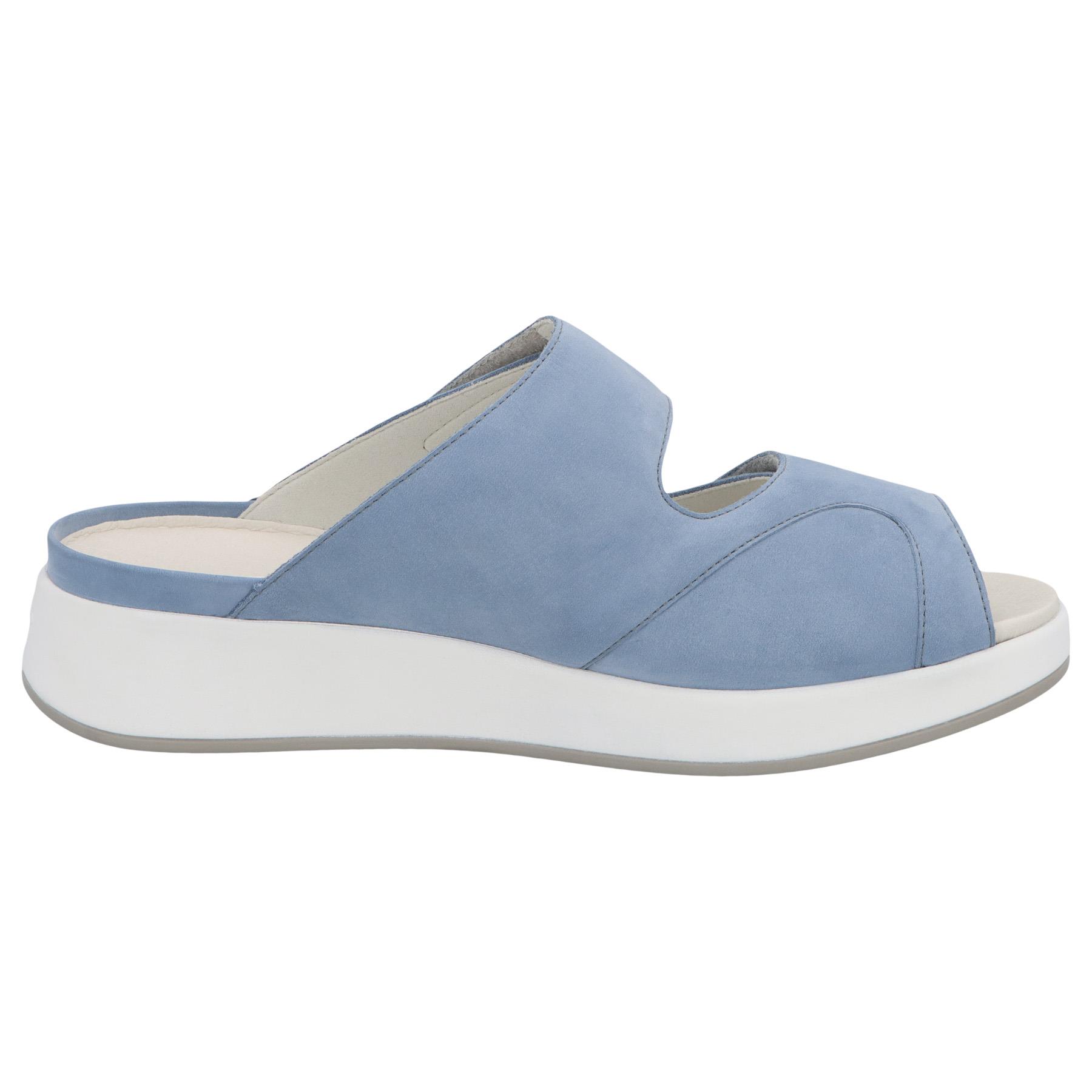 blaue pantolette seitenansicht rechts