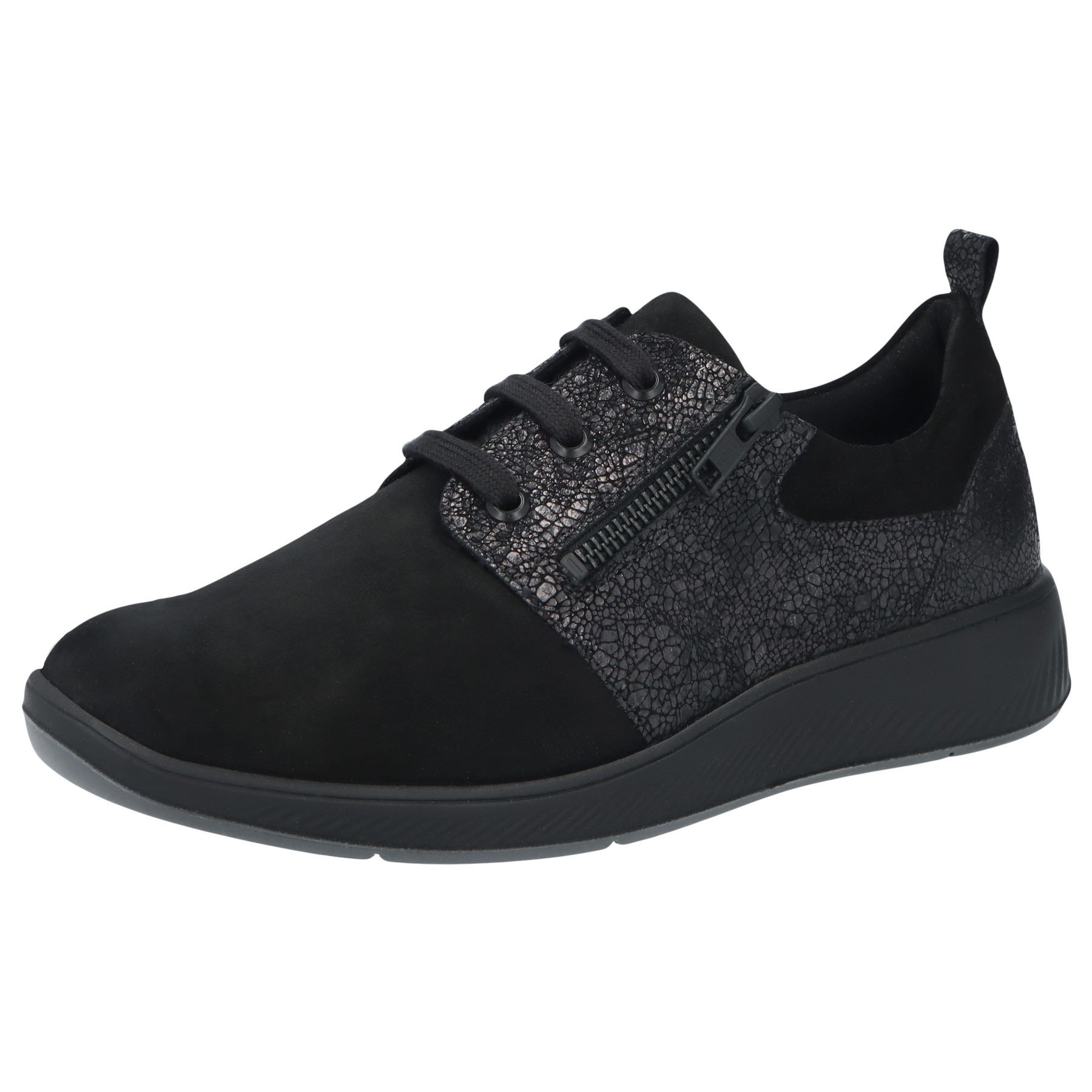 schwarze halbschuh 3-4 ansicht