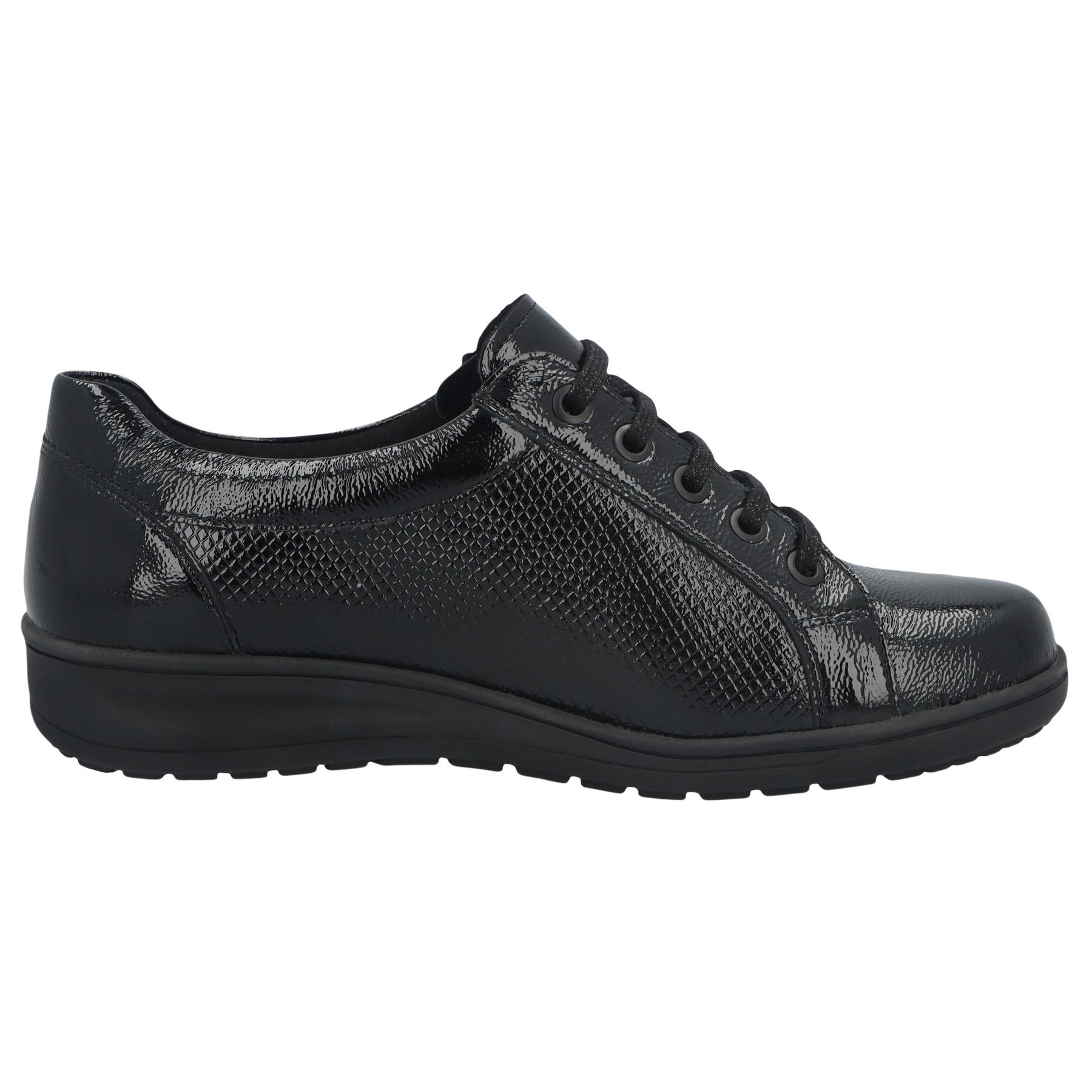 schwarze halbschuh seitenansicht rechts