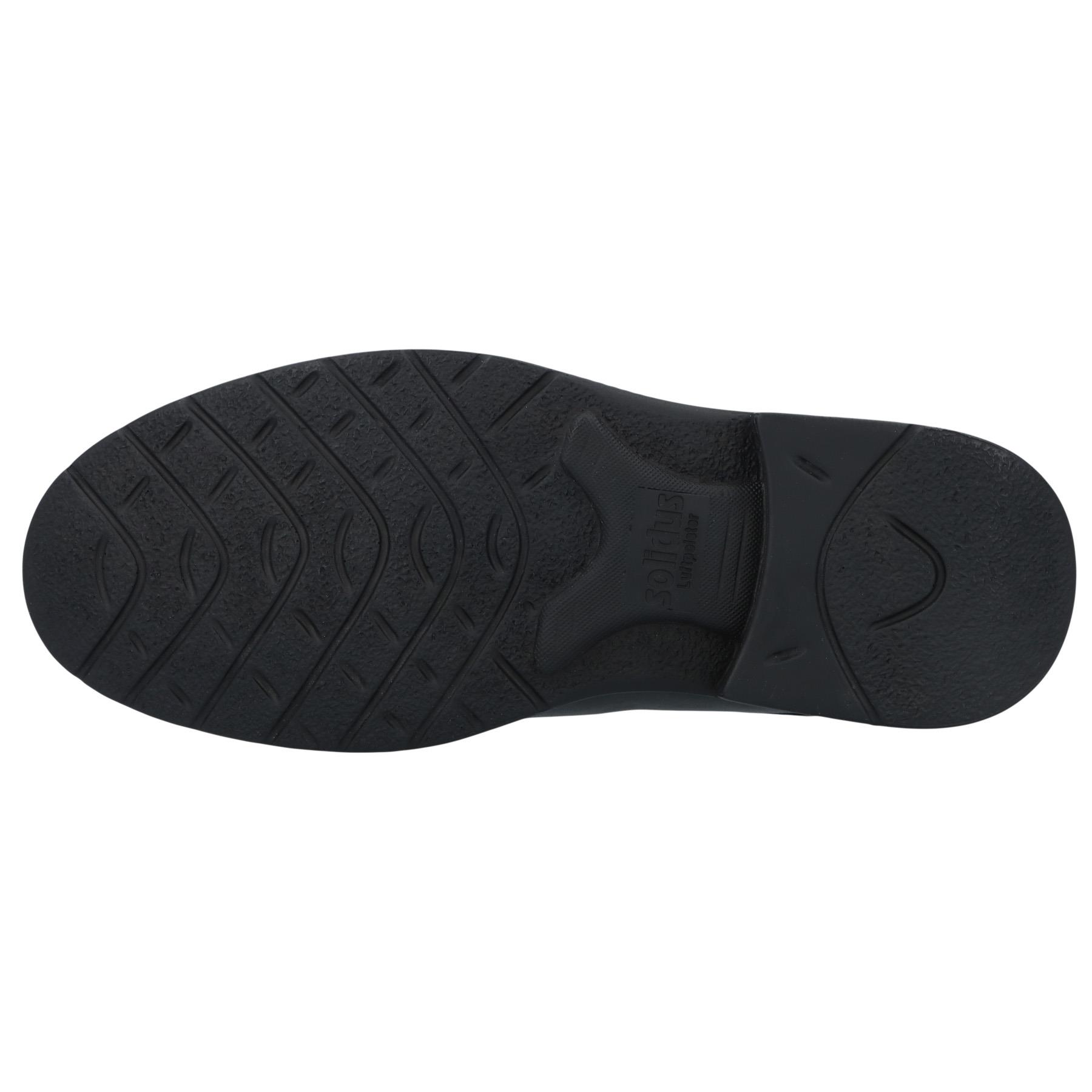 schwarze halbschuh sohlenansicht