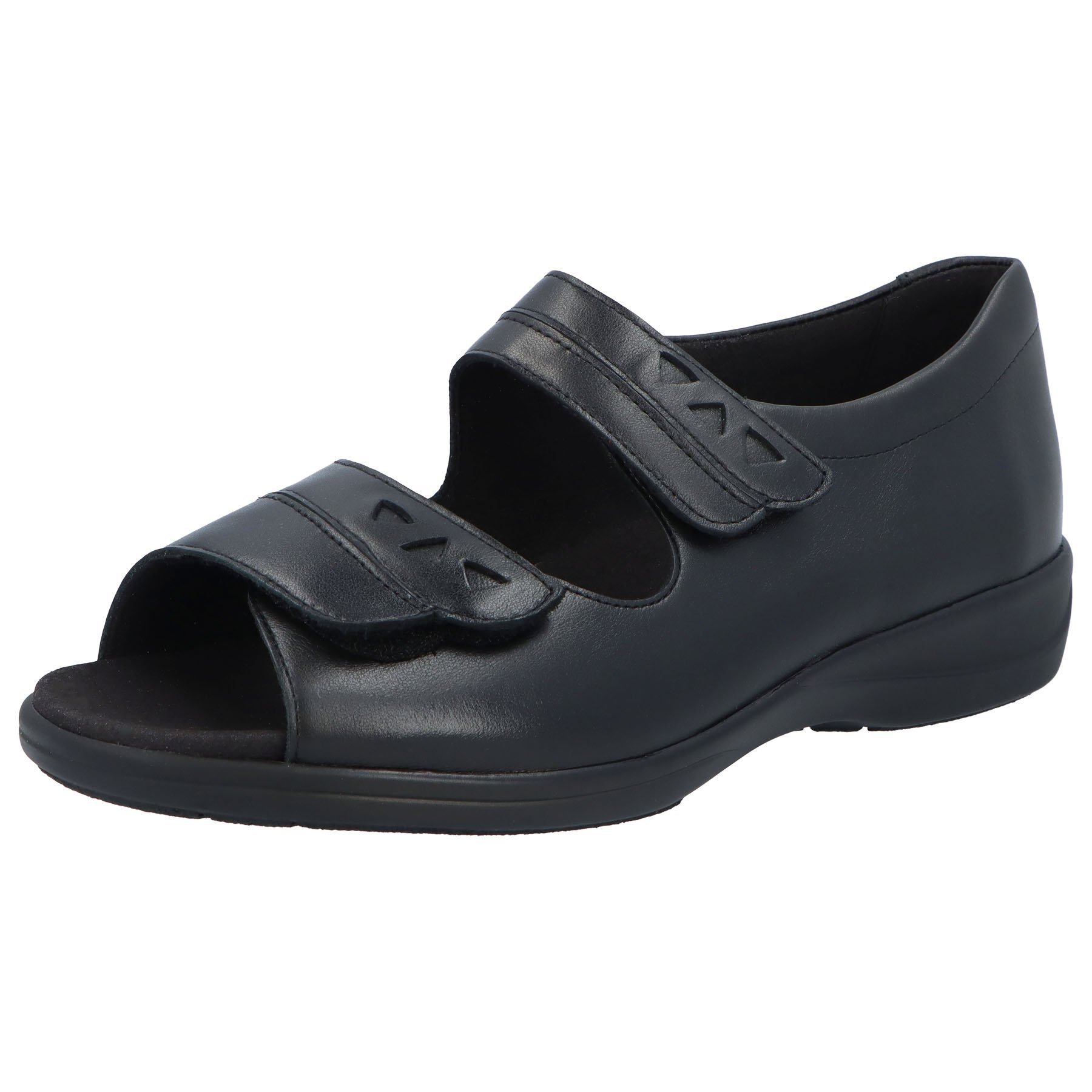 schwarze sandale 3-4 ansicht