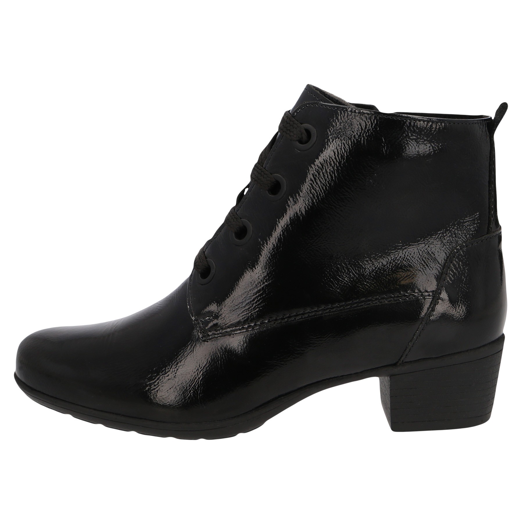schwarze stiefel seitenansicht links