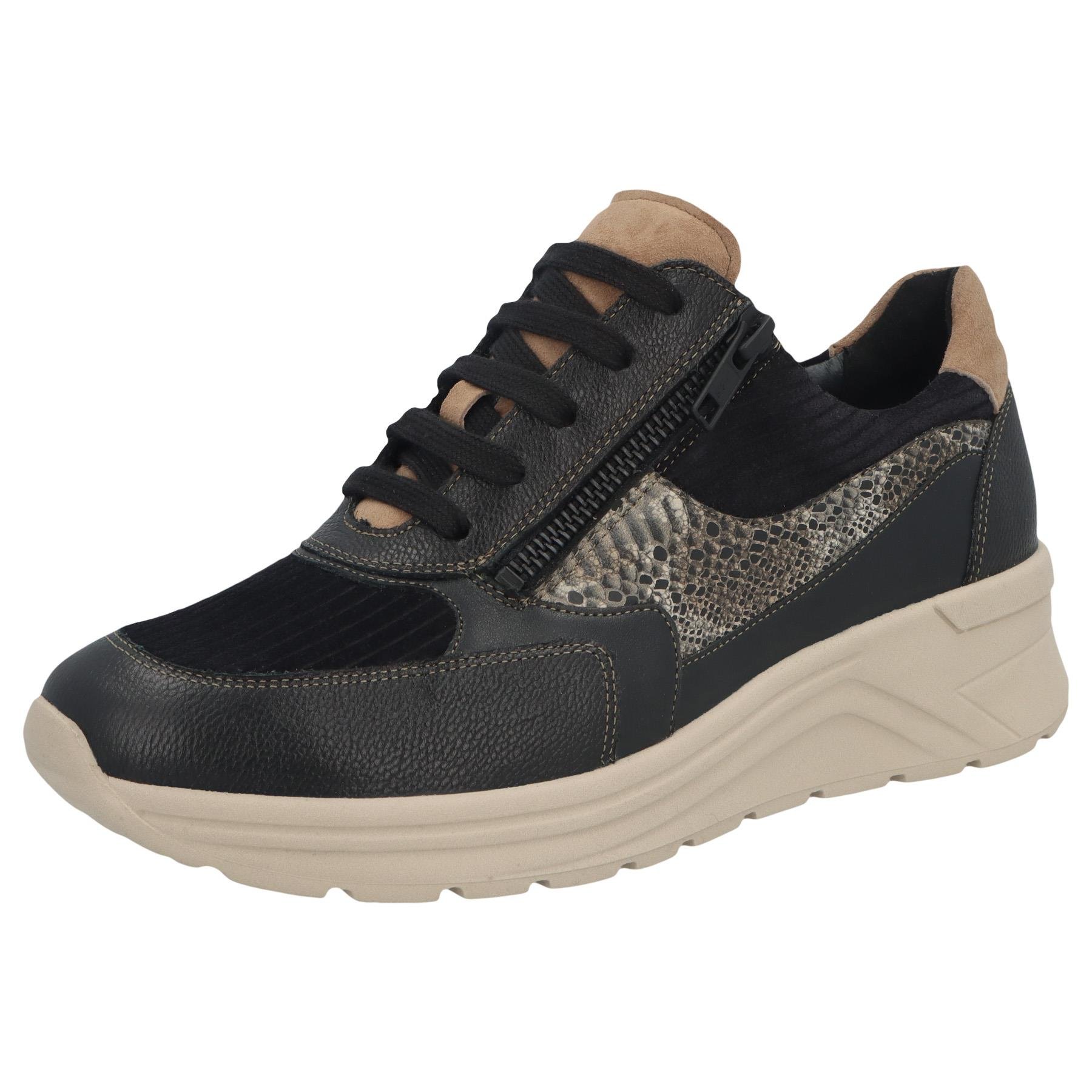 schwarze halbschuh 3-4 ansicht