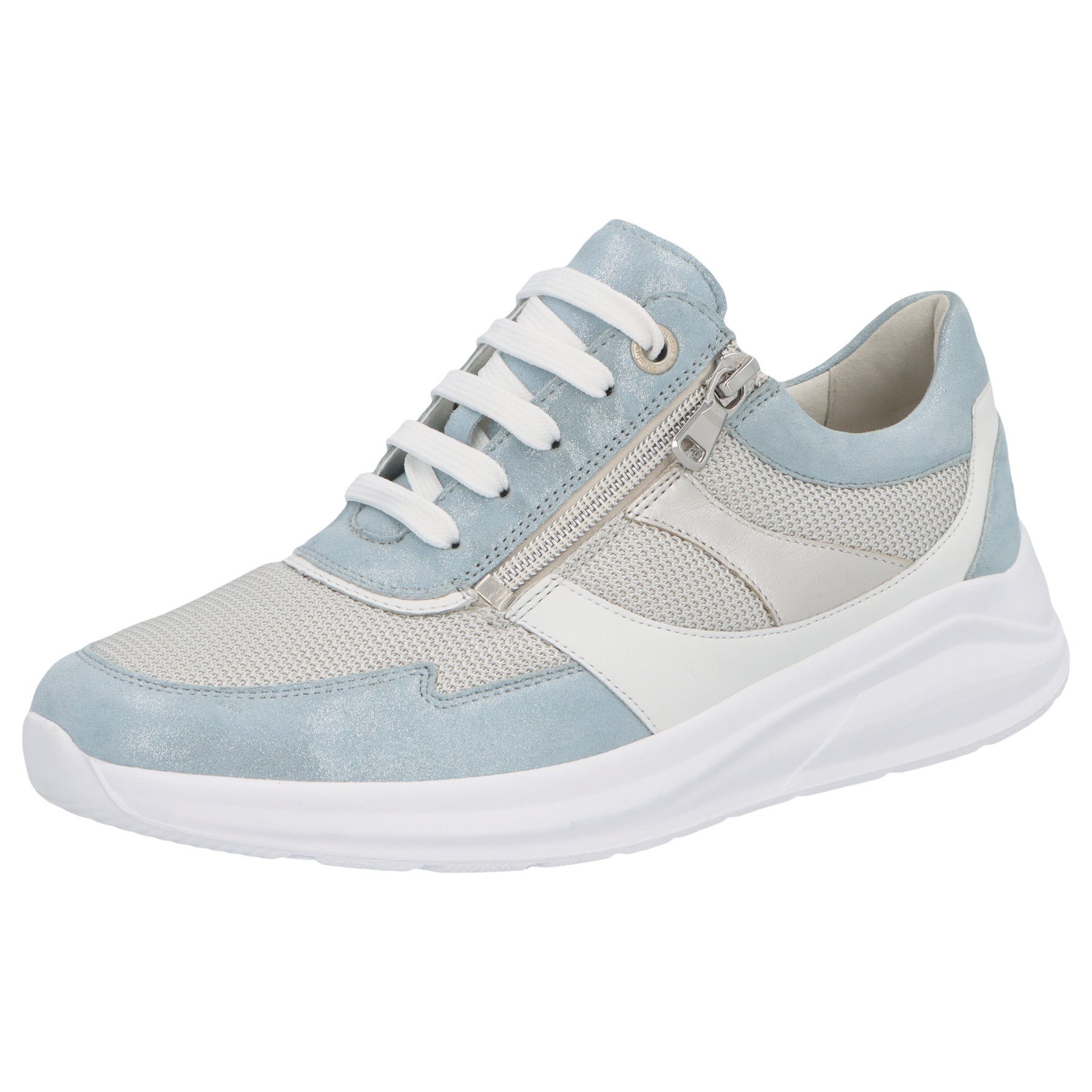 blaue halbschuh 3-4 ansicht