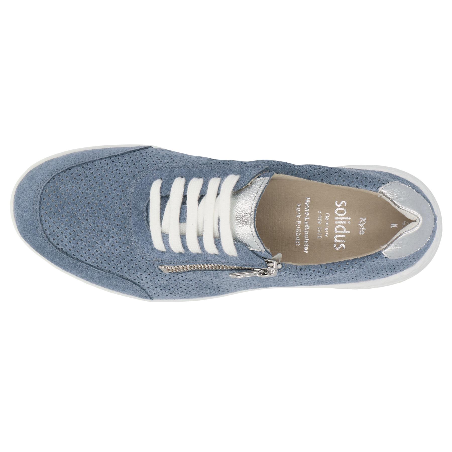 blaue halbschuh draufsicht