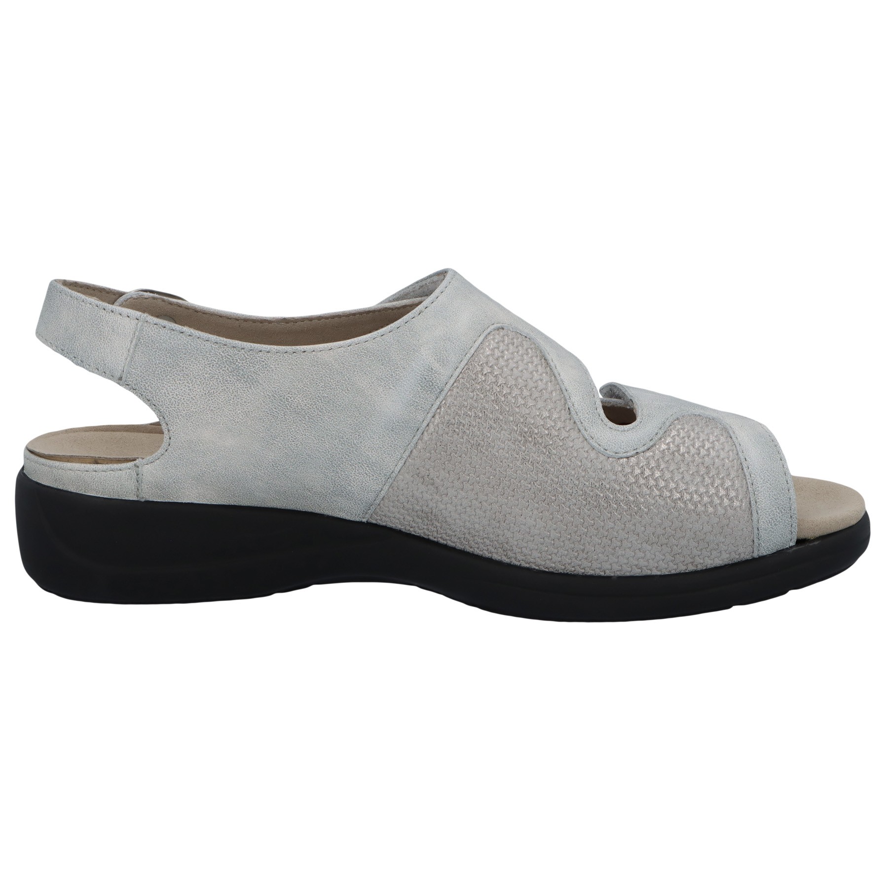 graue sandale seitenansicht rechts