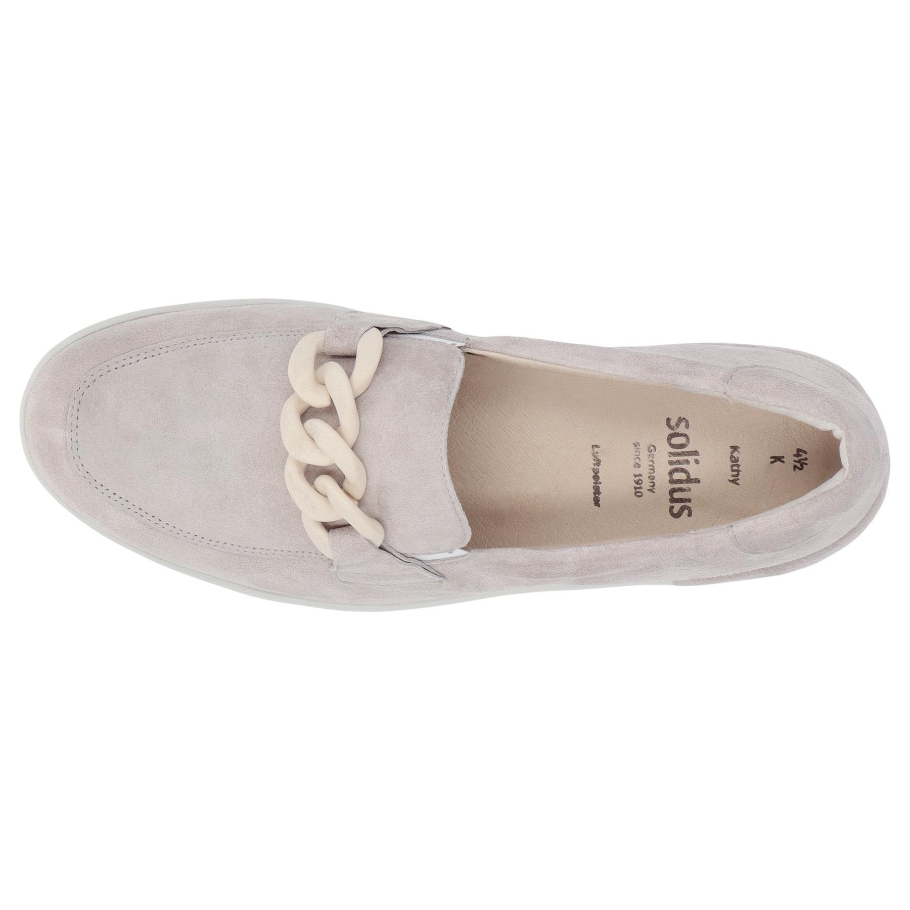 graue slipper draufsicht