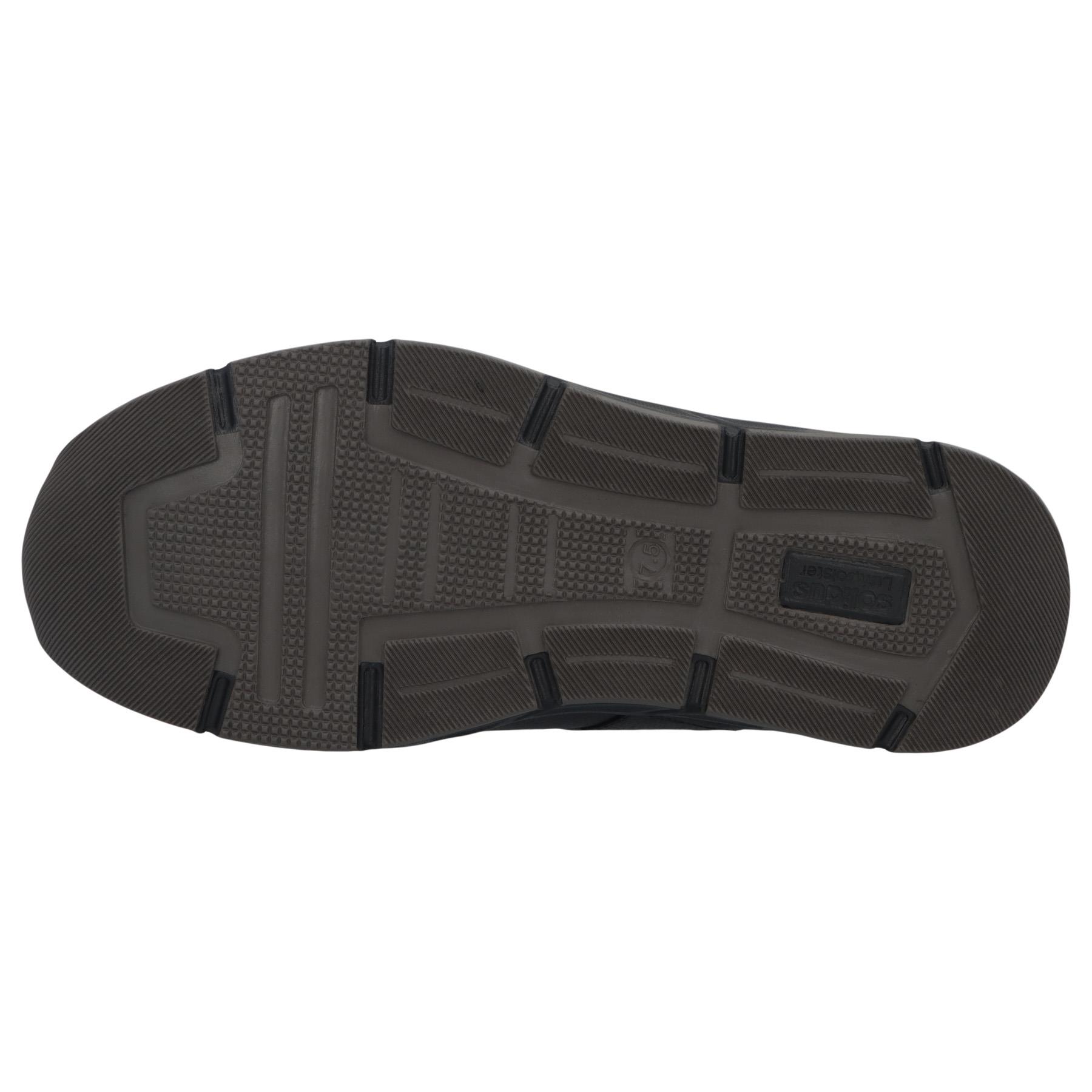 schwarze halbschuh sohlenansicht