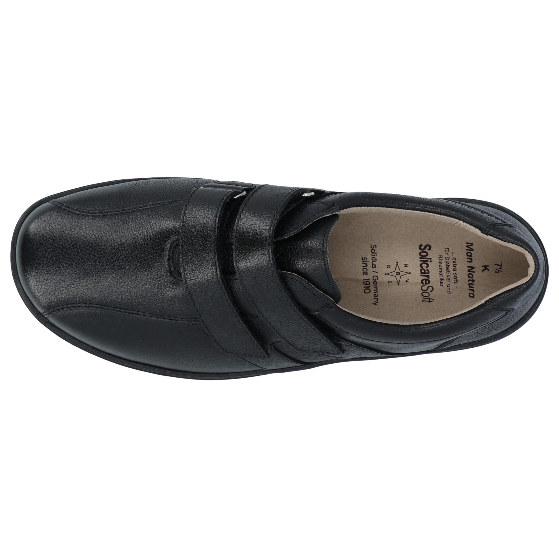 schwarze slipper draufsicht