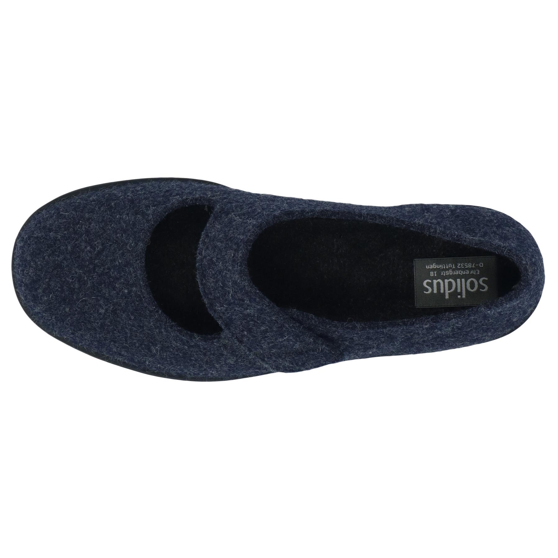 blaue slipper draufsicht