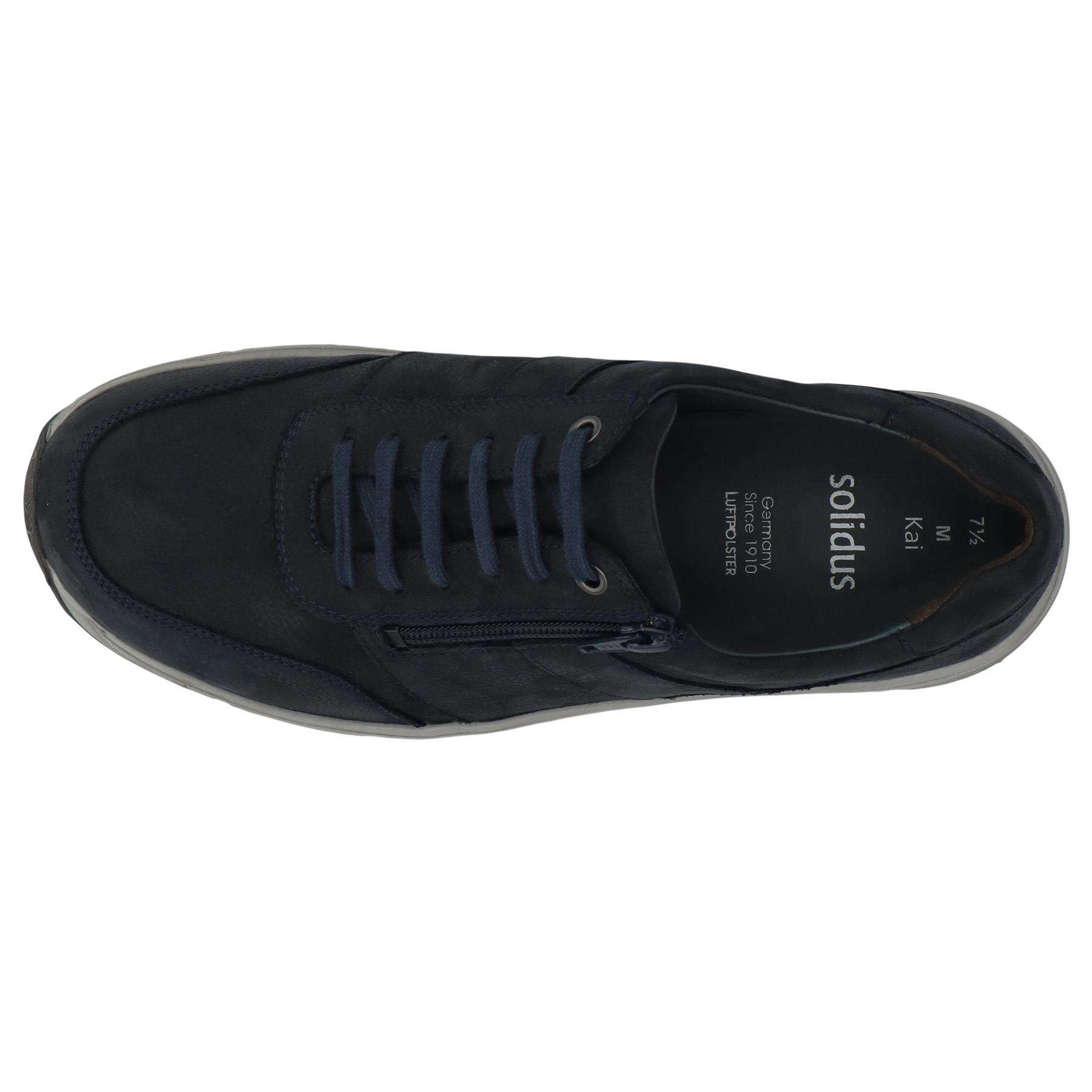 blaue halbschuh draufsicht