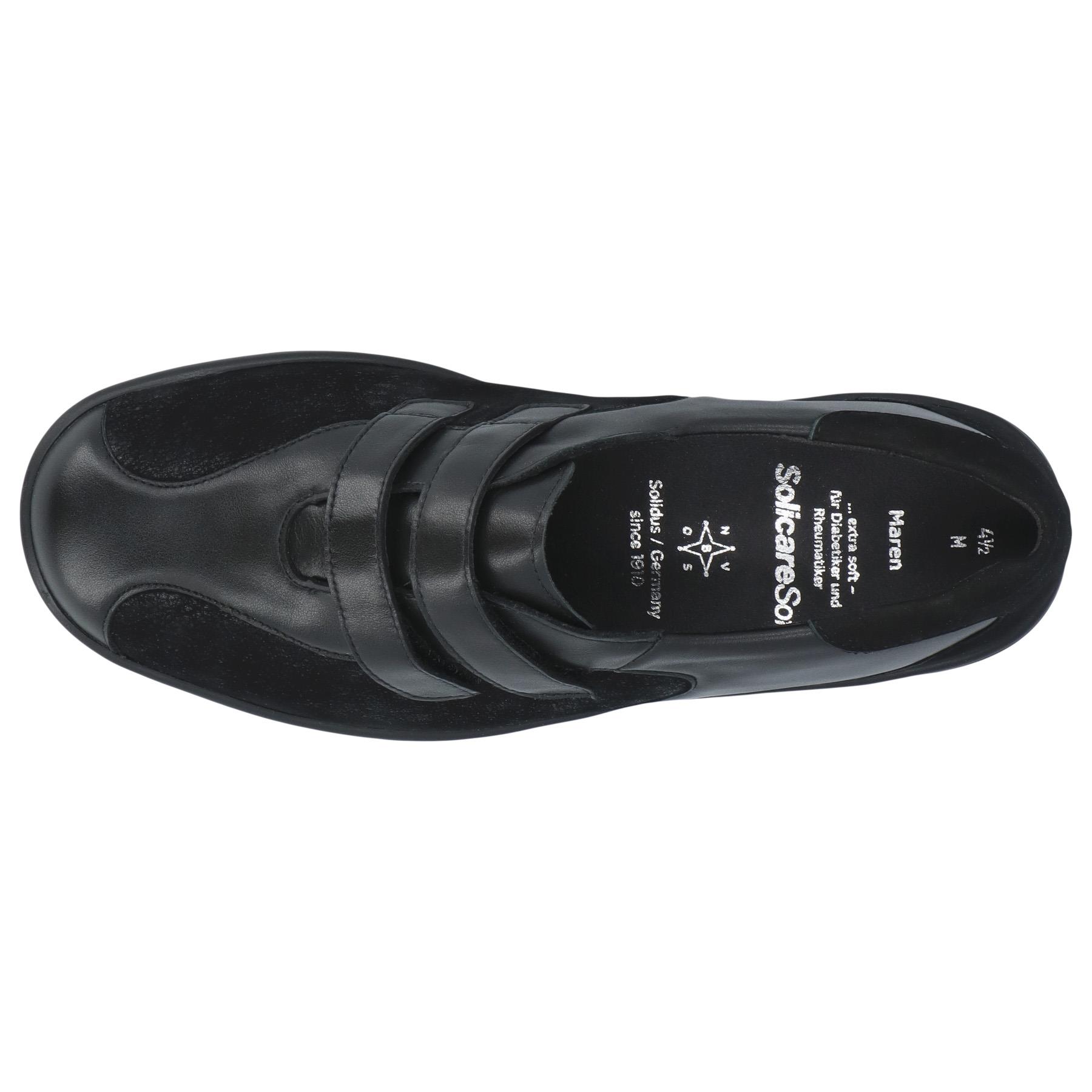 schwarze halbschuh draufsicht