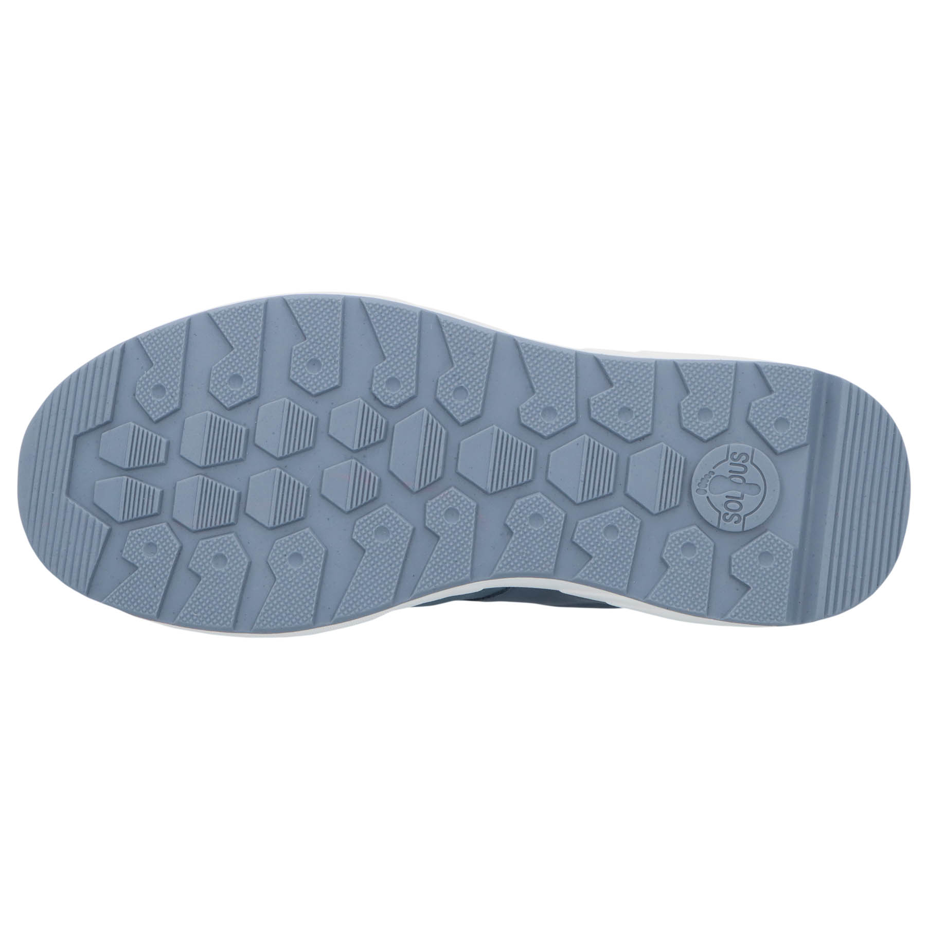 blaue halbschuh sohlenansicht