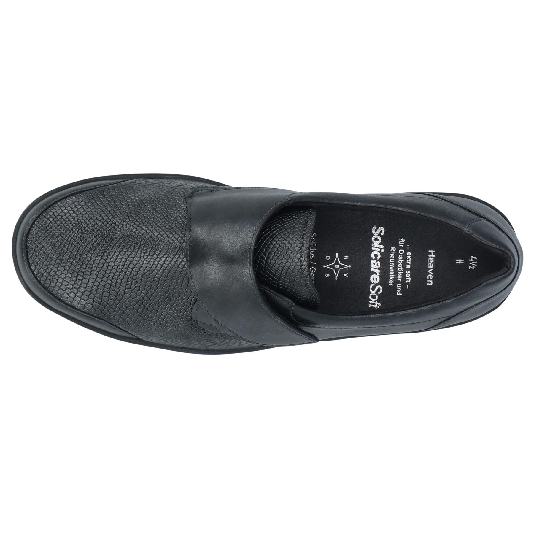 graue slipper draufsicht