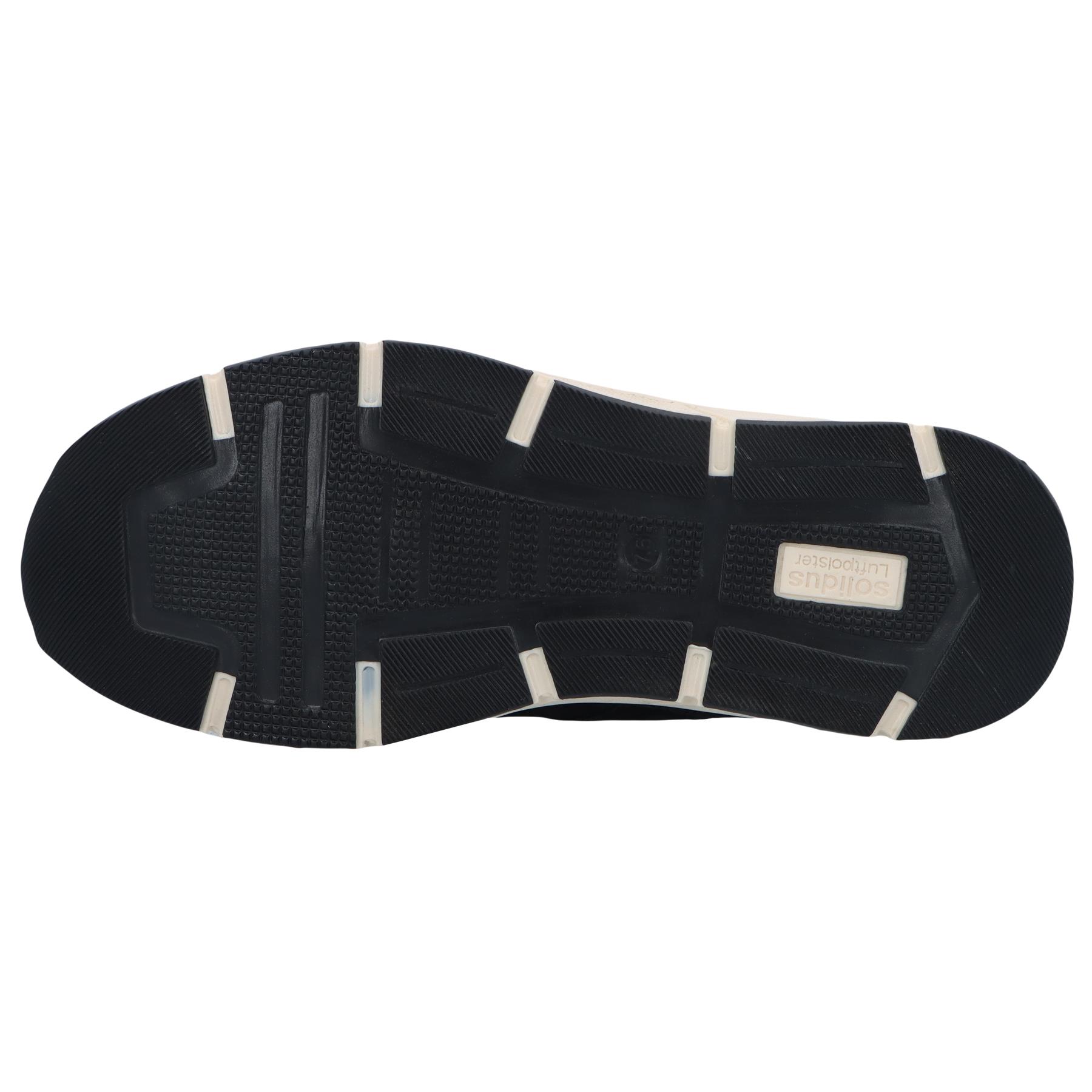 schwarze halbschuh sohlenansicht