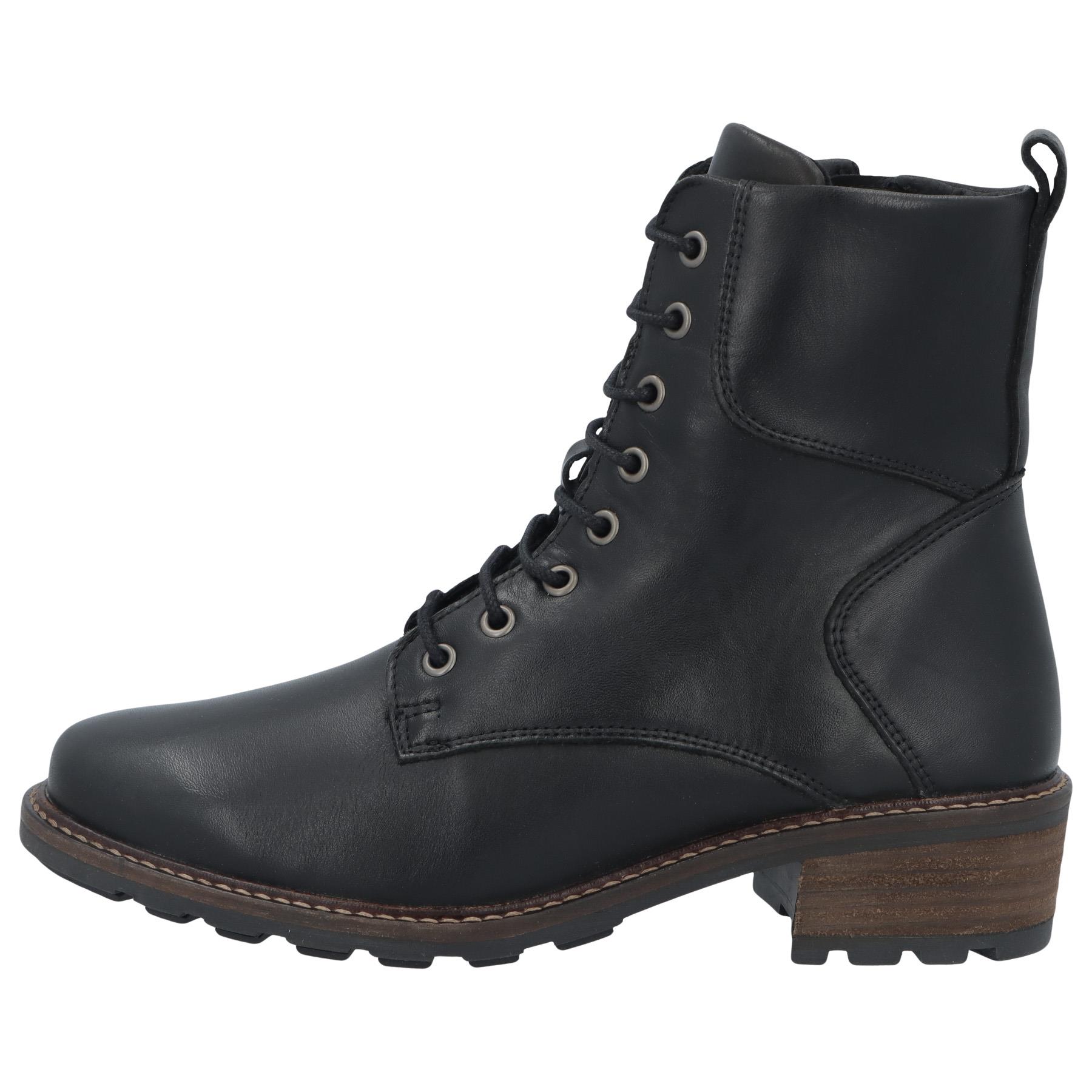 schwarze stiefel seitenansicht links