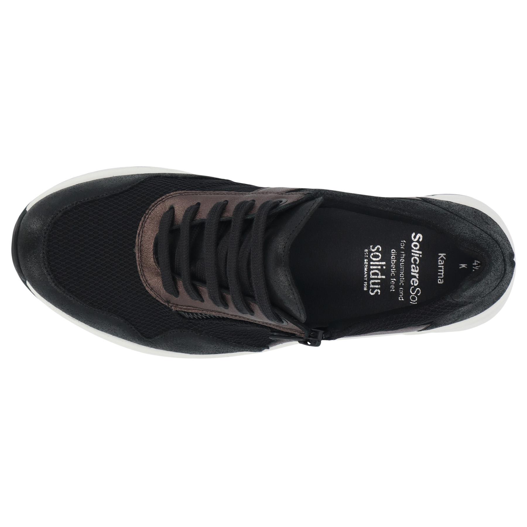 schwarze halbschuh draufsicht