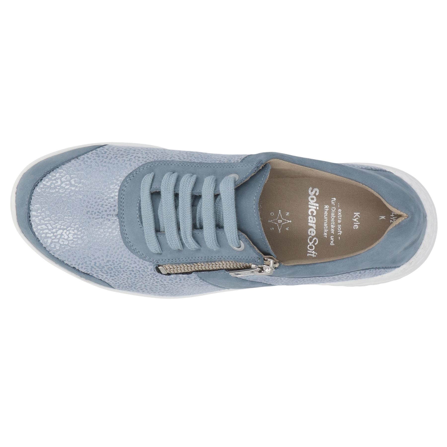 blaue halbschuh draufsicht