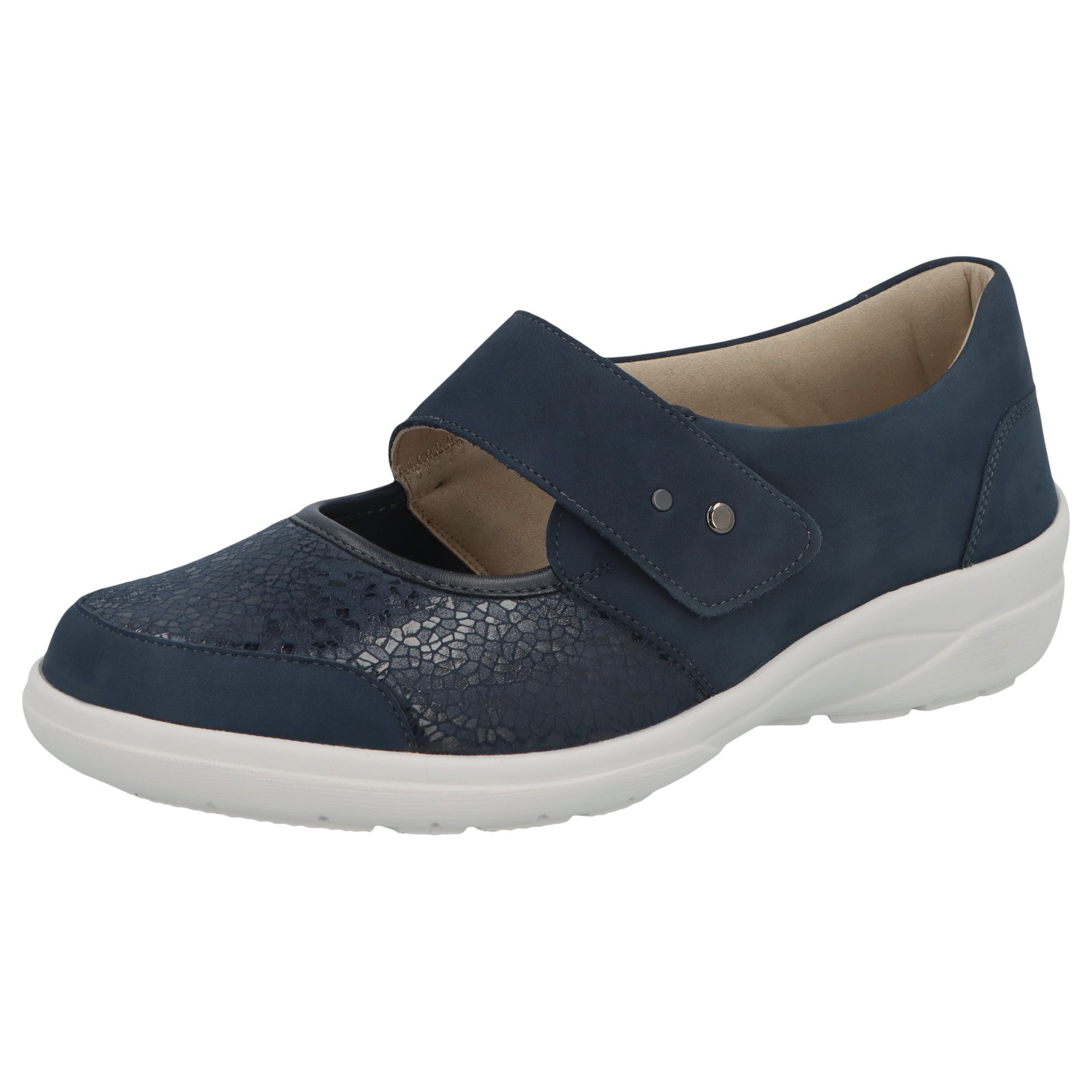 blaue slipper 3-4 ansicht