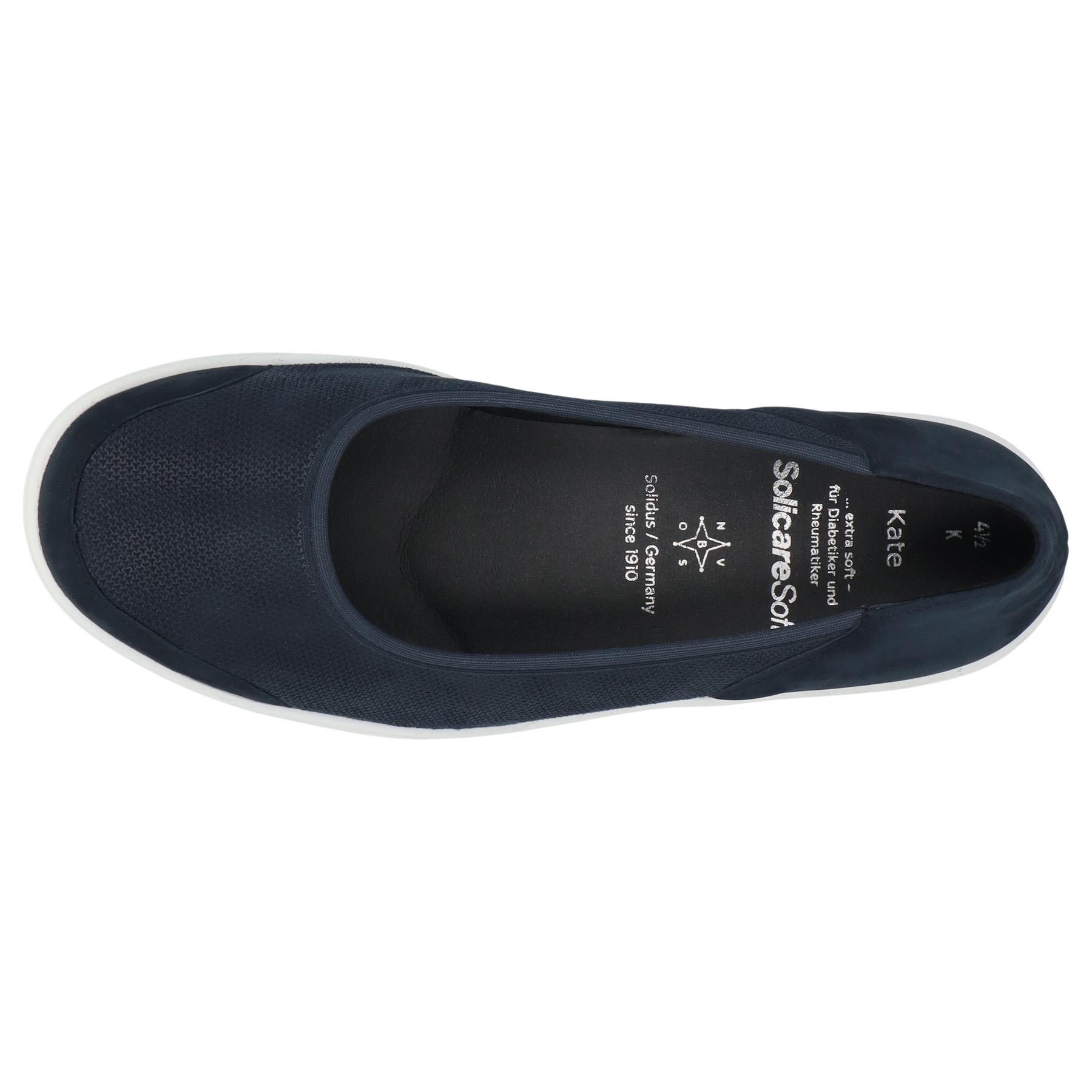 blaue slipper draufsicht