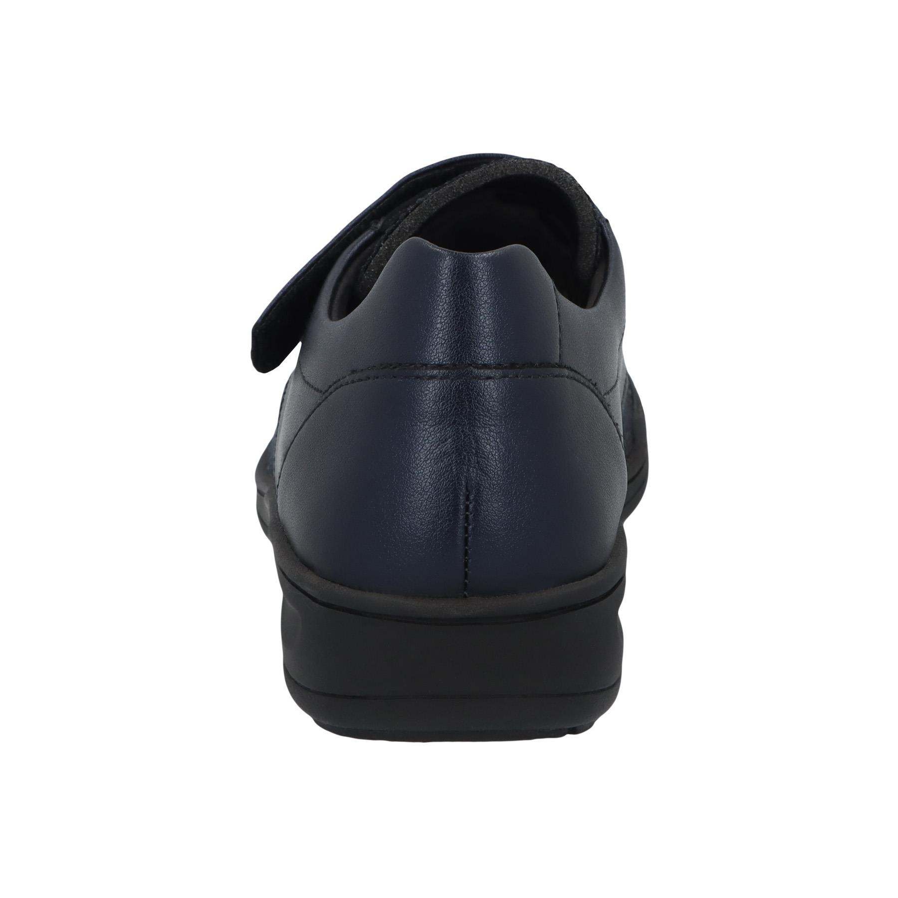 blaue slipper hinteransicht