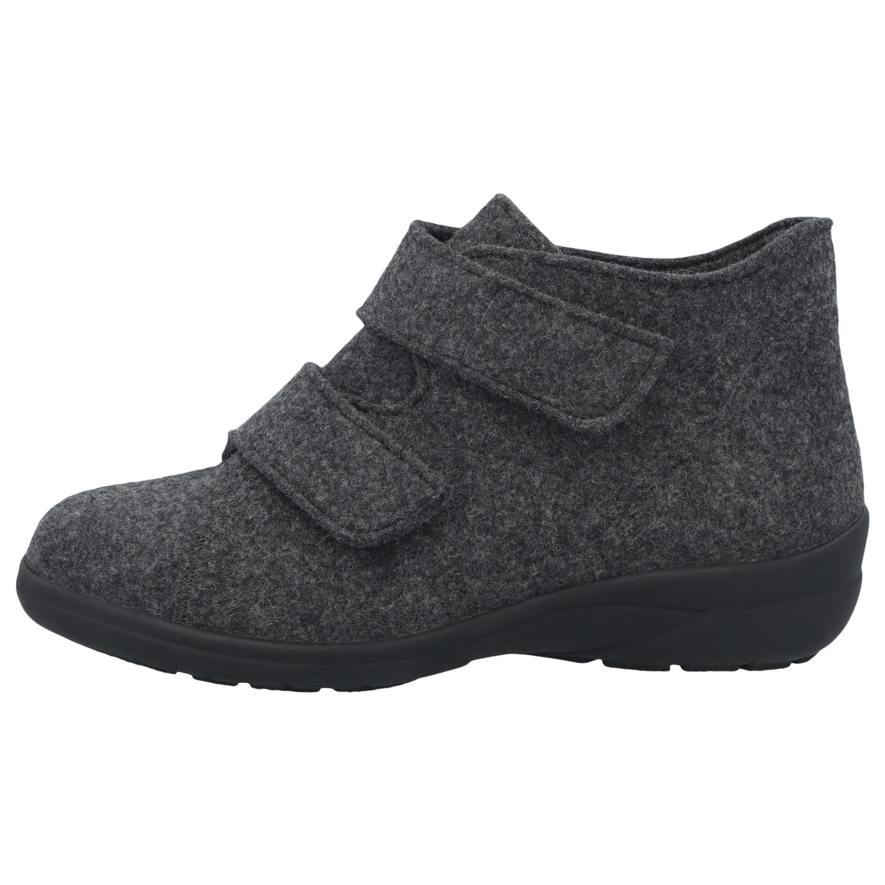 graue stiefel seitenansicht links