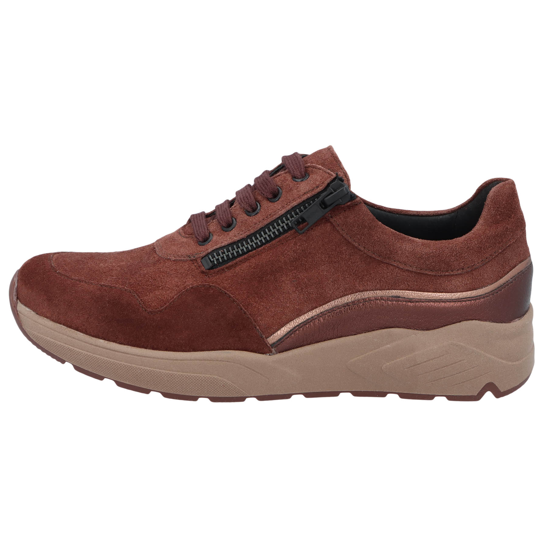 braune halbschuh seitenansicht links