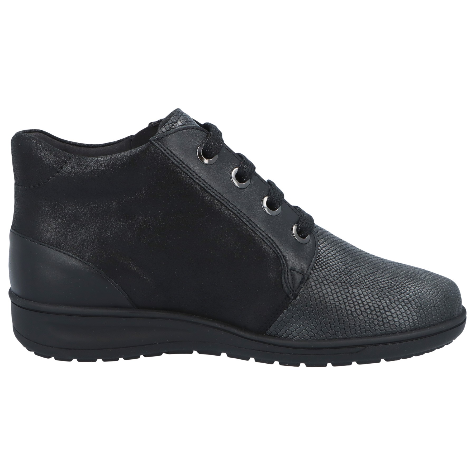 mehrfarbige stiefel seitenansicht rechts