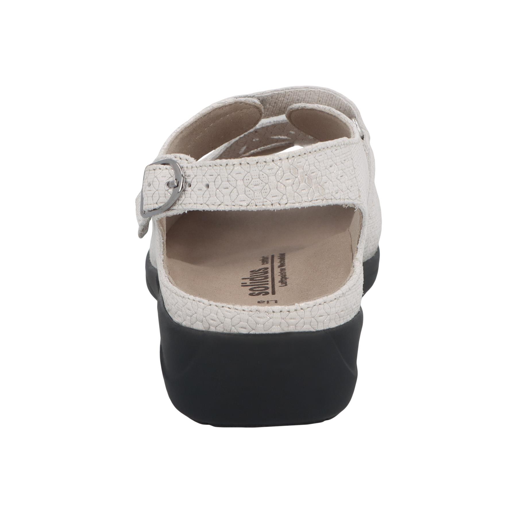 weiße sandale hinteransicht