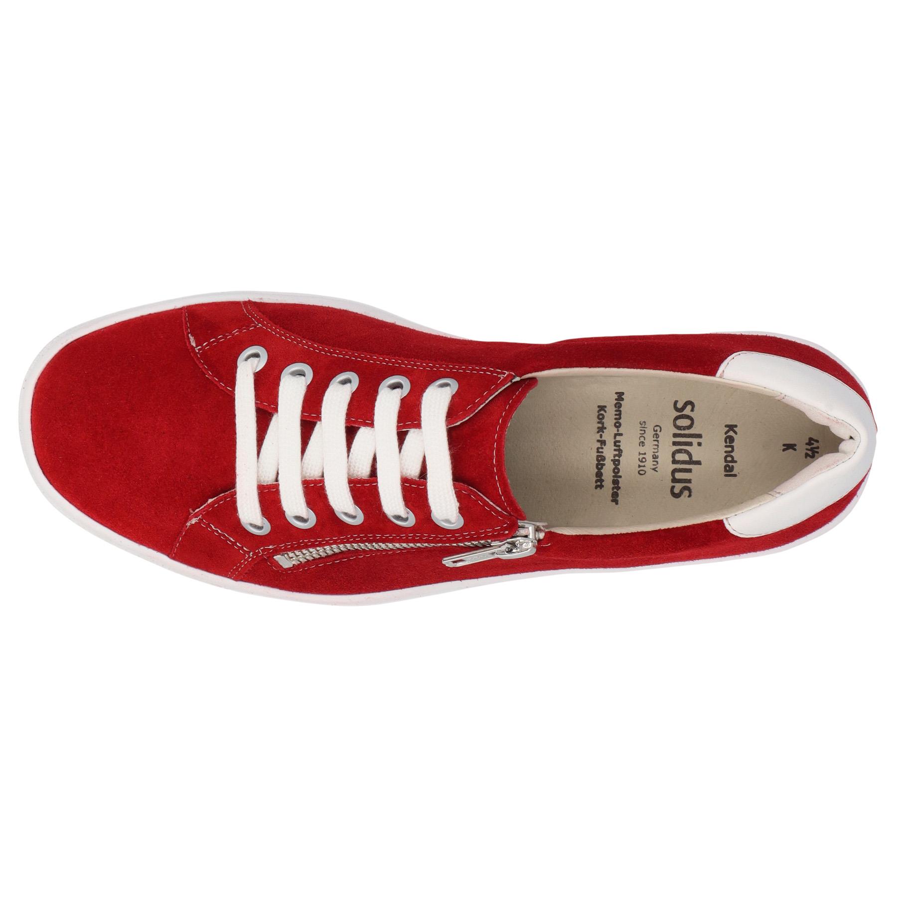 rote halbschuh draufsicht