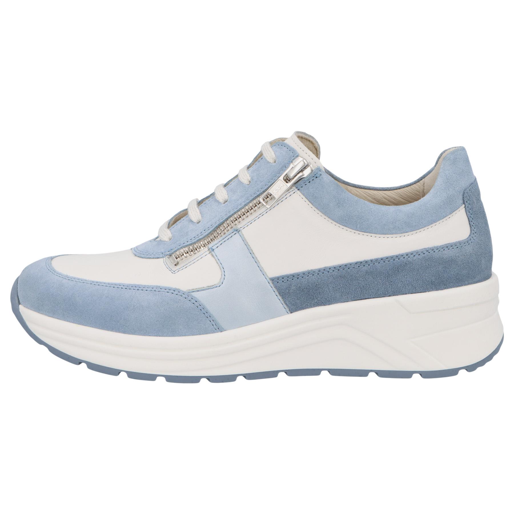 weiße halbschuh seitenansicht links