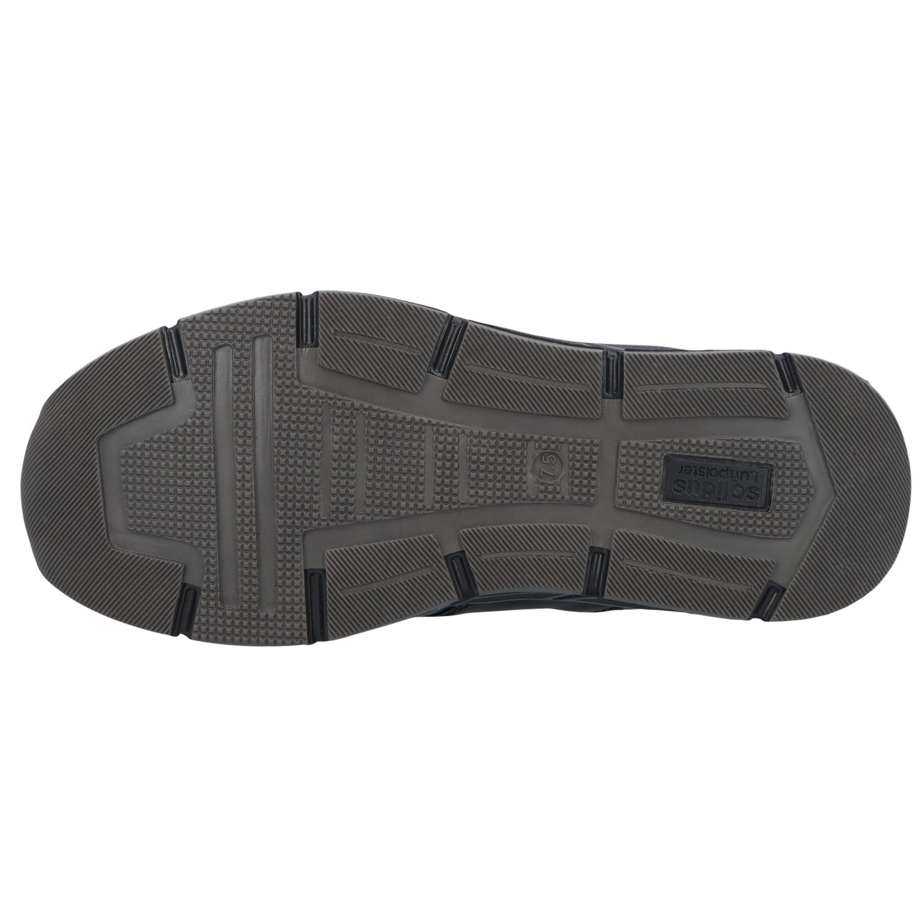 schwarze halbschuh sohlenansicht