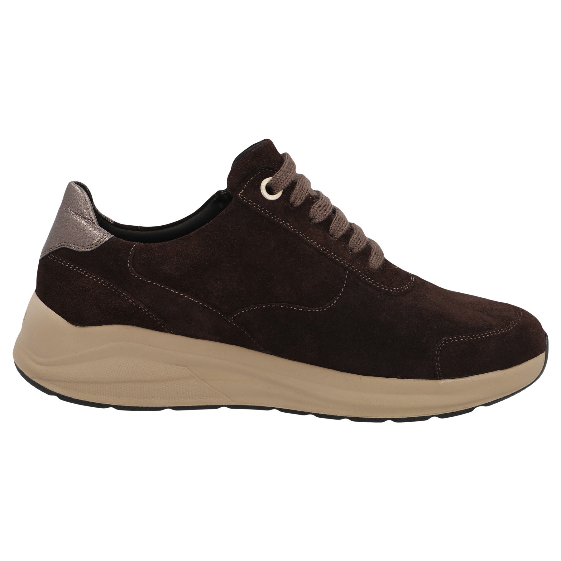 braune halbschuh seitenansicht rechts