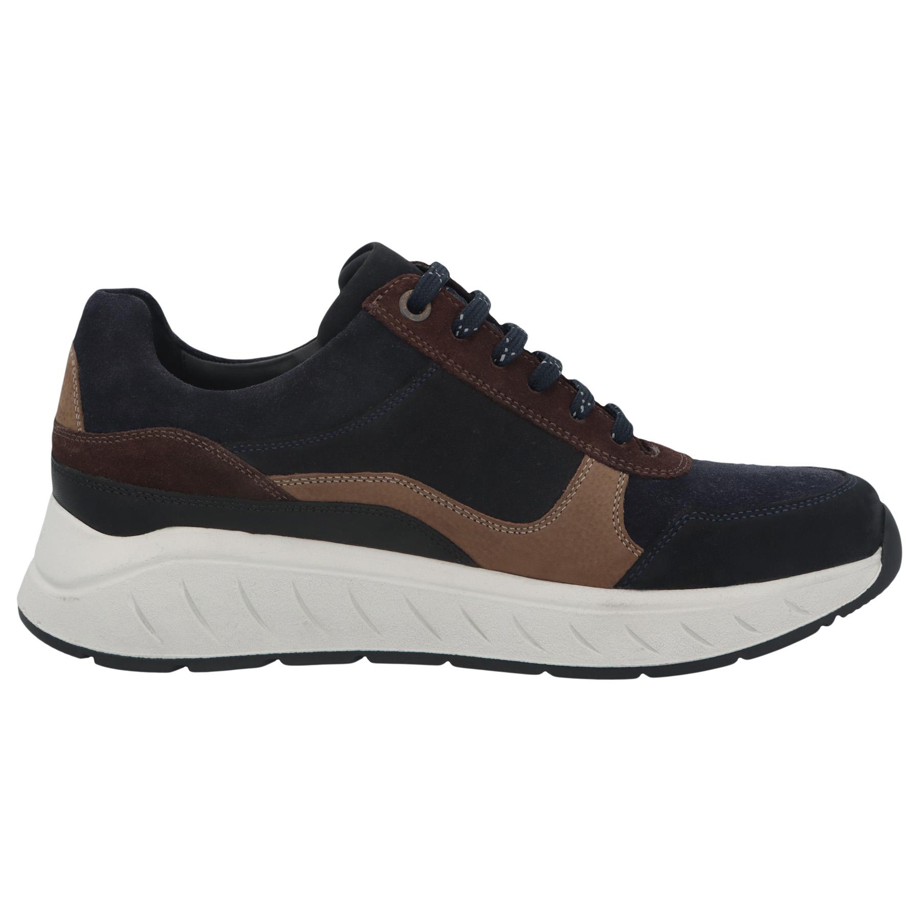 blaue halbschuh seitenansicht rechts
