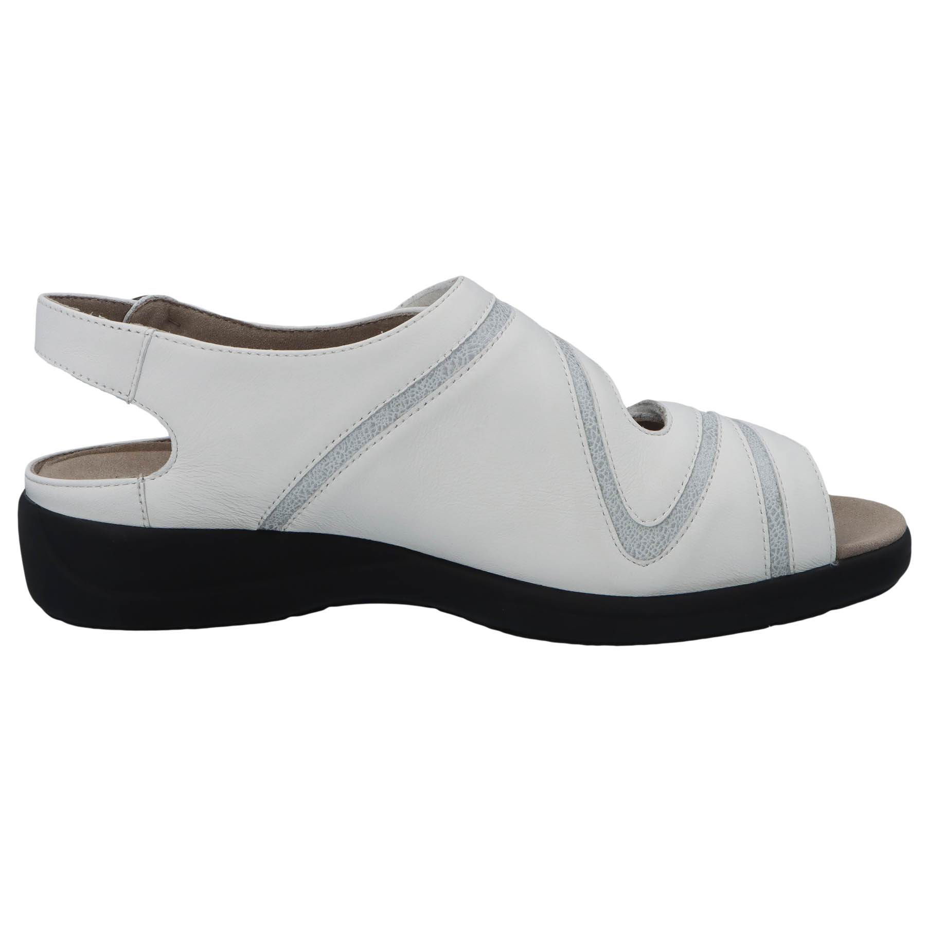 weiße sandale seitenansicht rechts