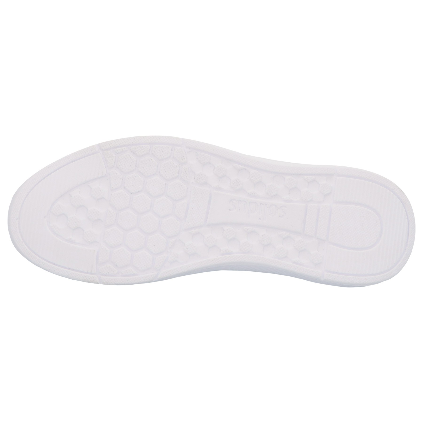 weiße slipper sohlenansicht