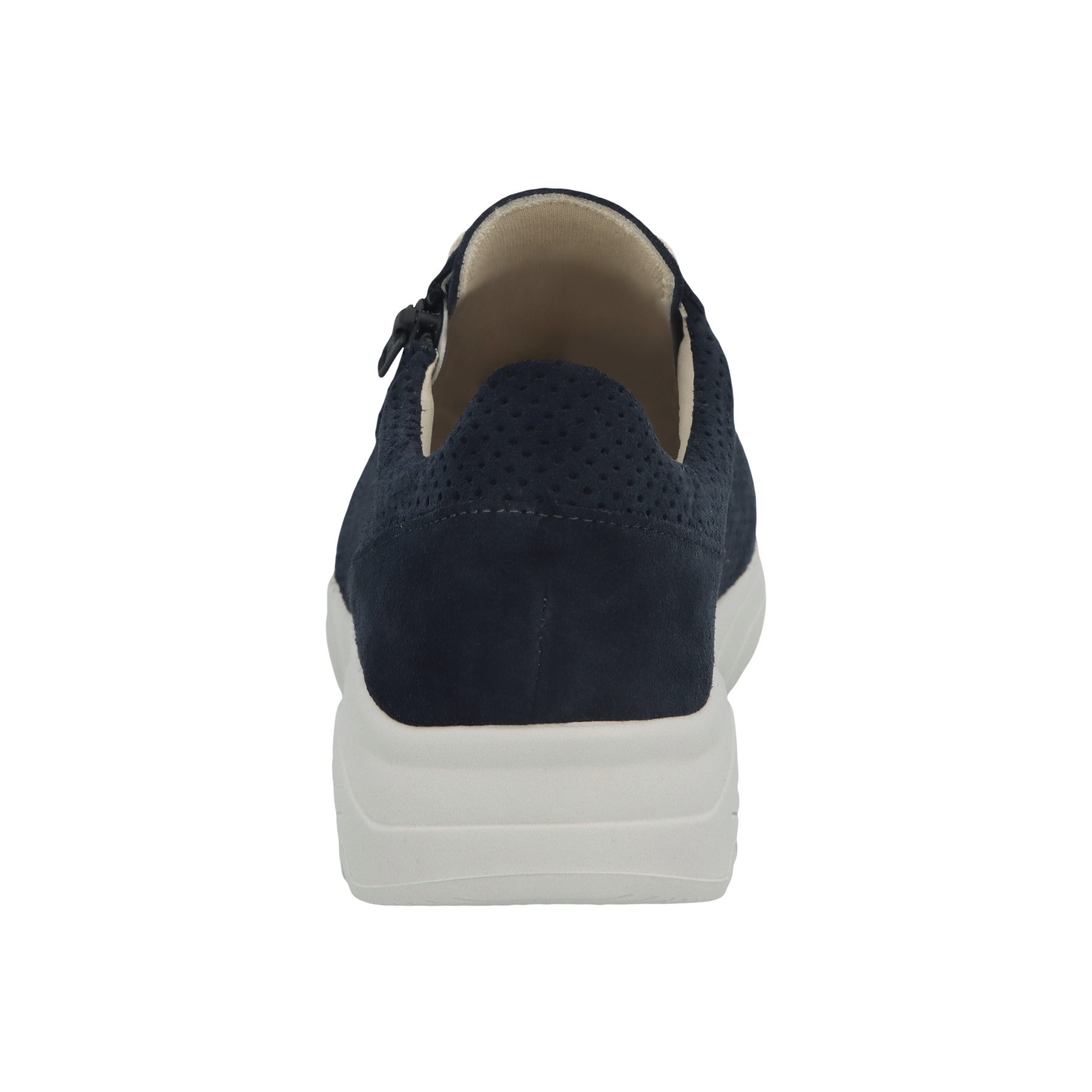 blaue slipper hinteransicht