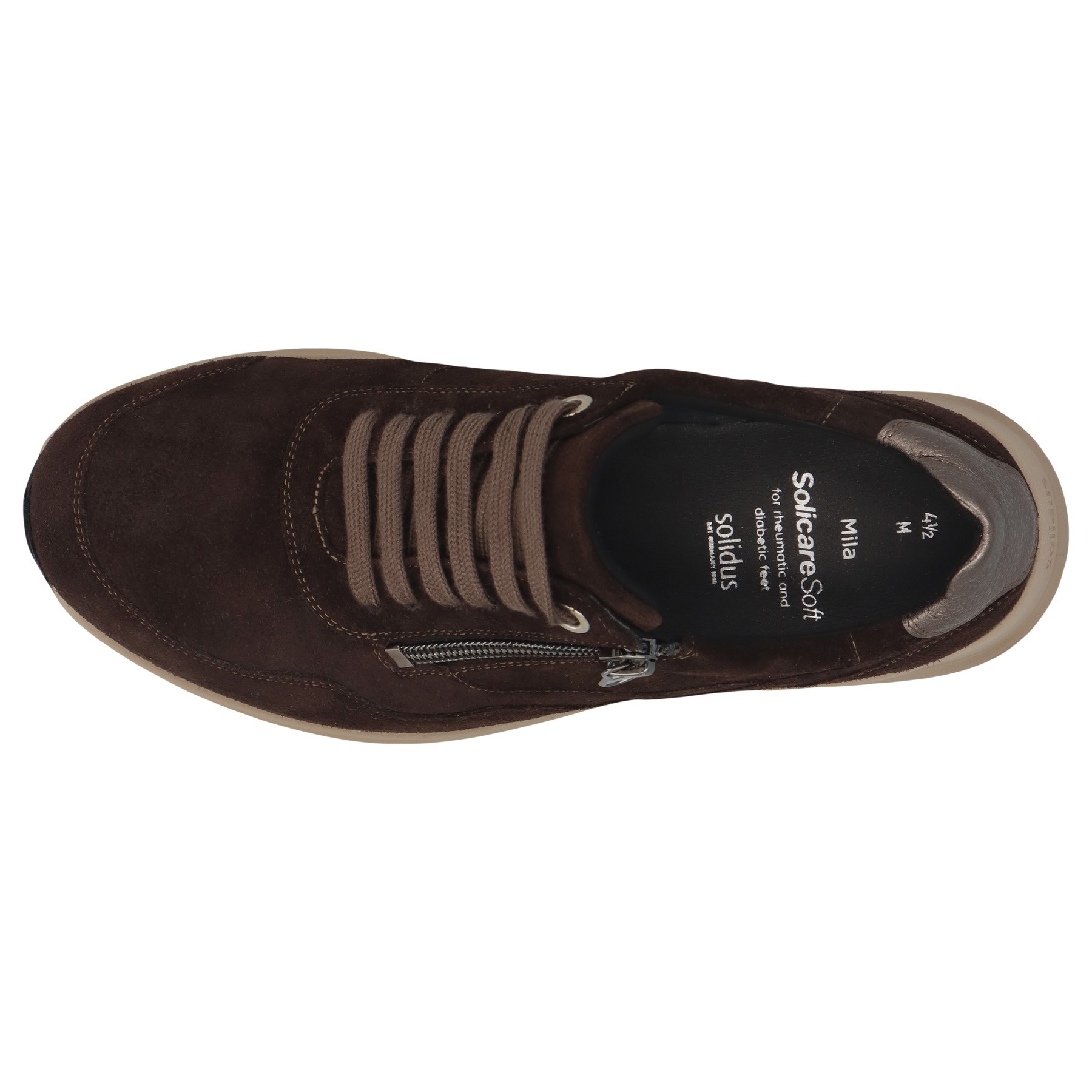 braune halbschuh draufsicht