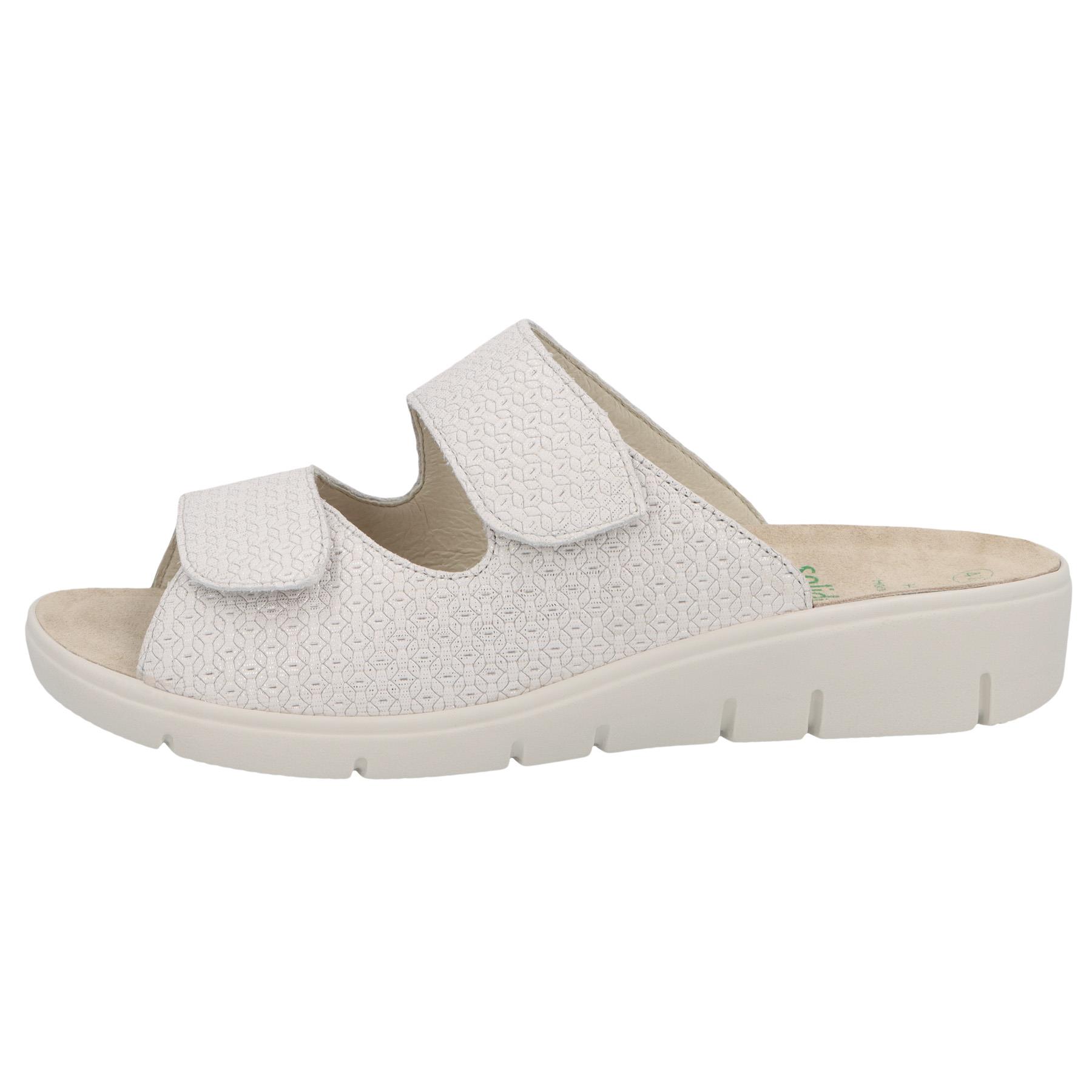 weiße pantolette seitenansicht links