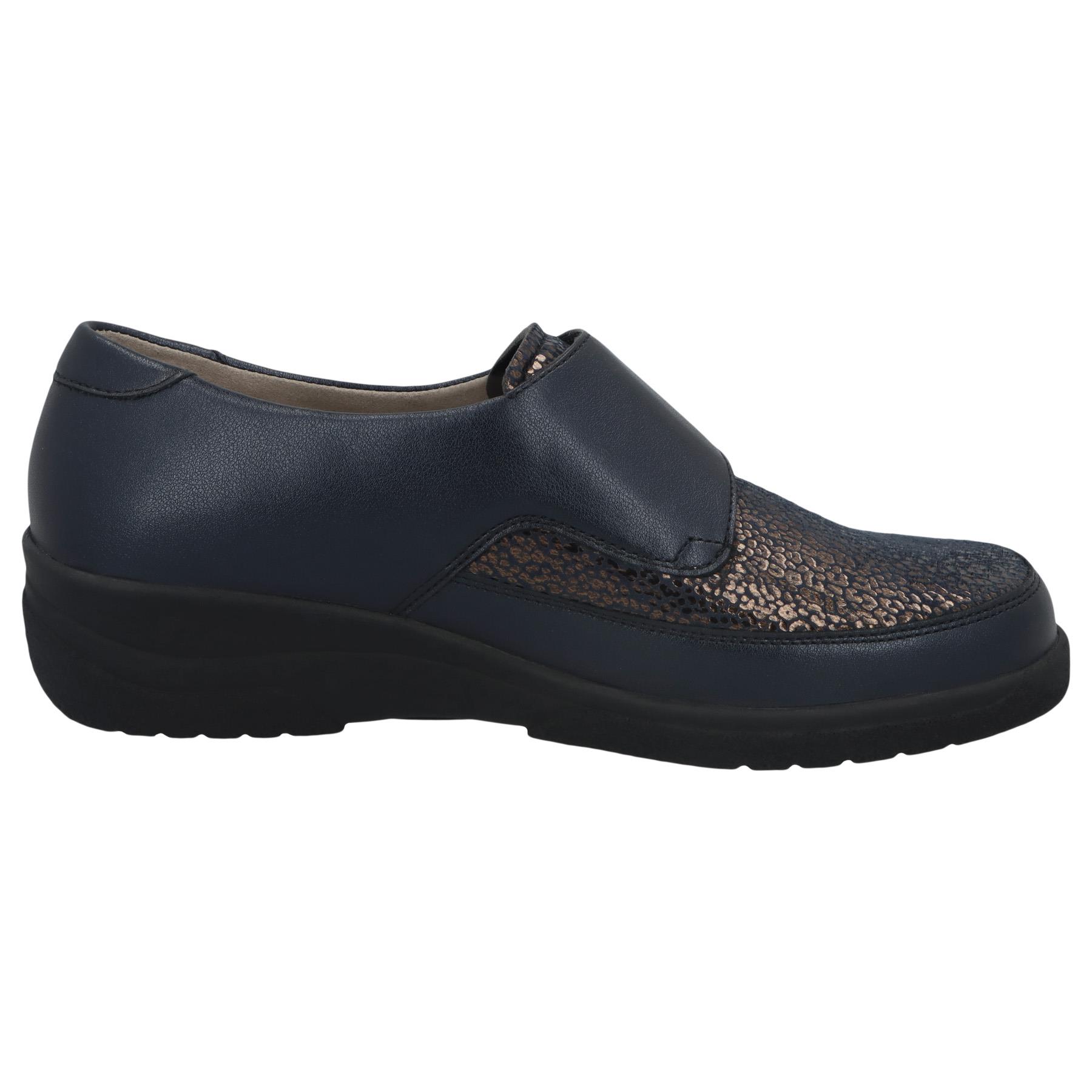 blaue slipper seitenansicht rechts