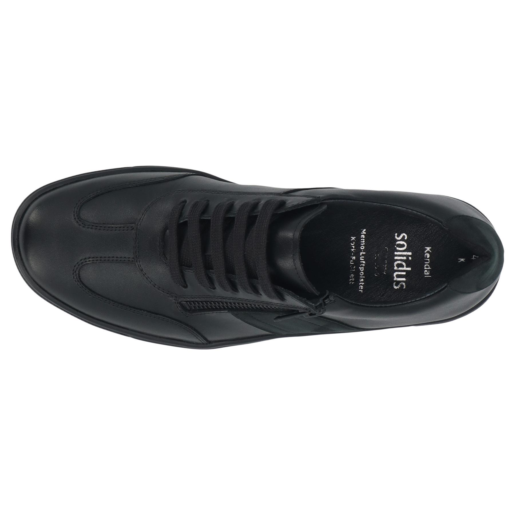 schwarze halbschuh draufsicht