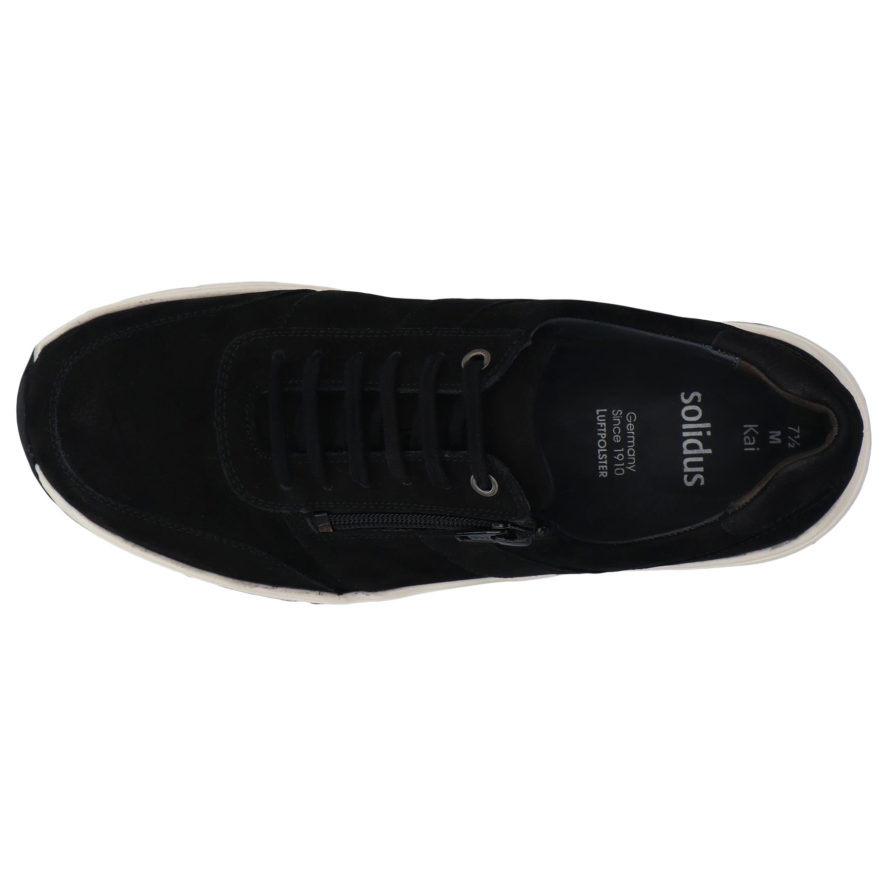 schwarze halbschuh draufsicht